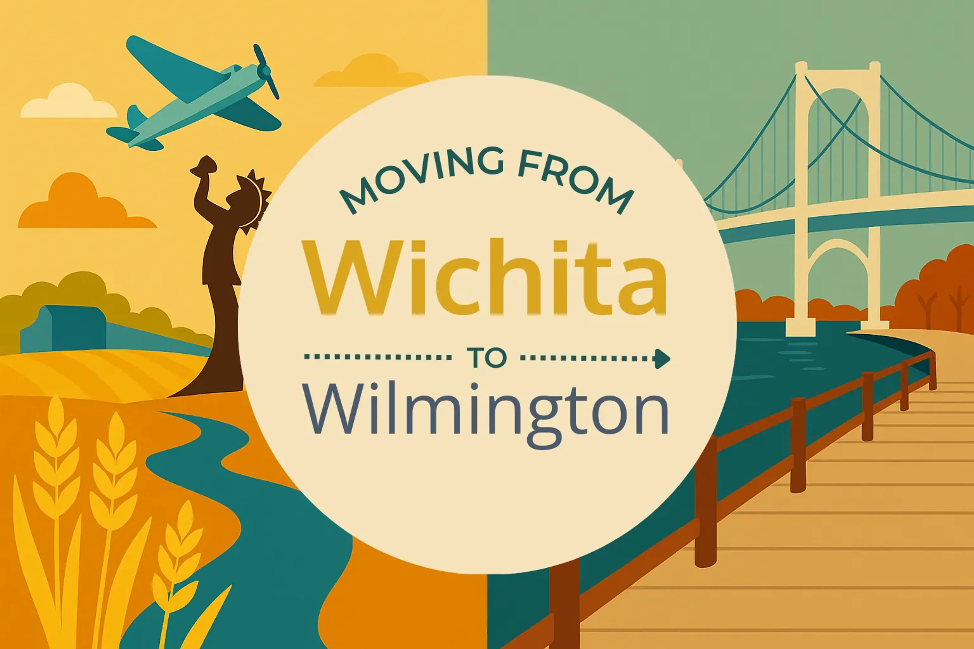 Side-by-side comparison of Wichita to Wilmington moving companies