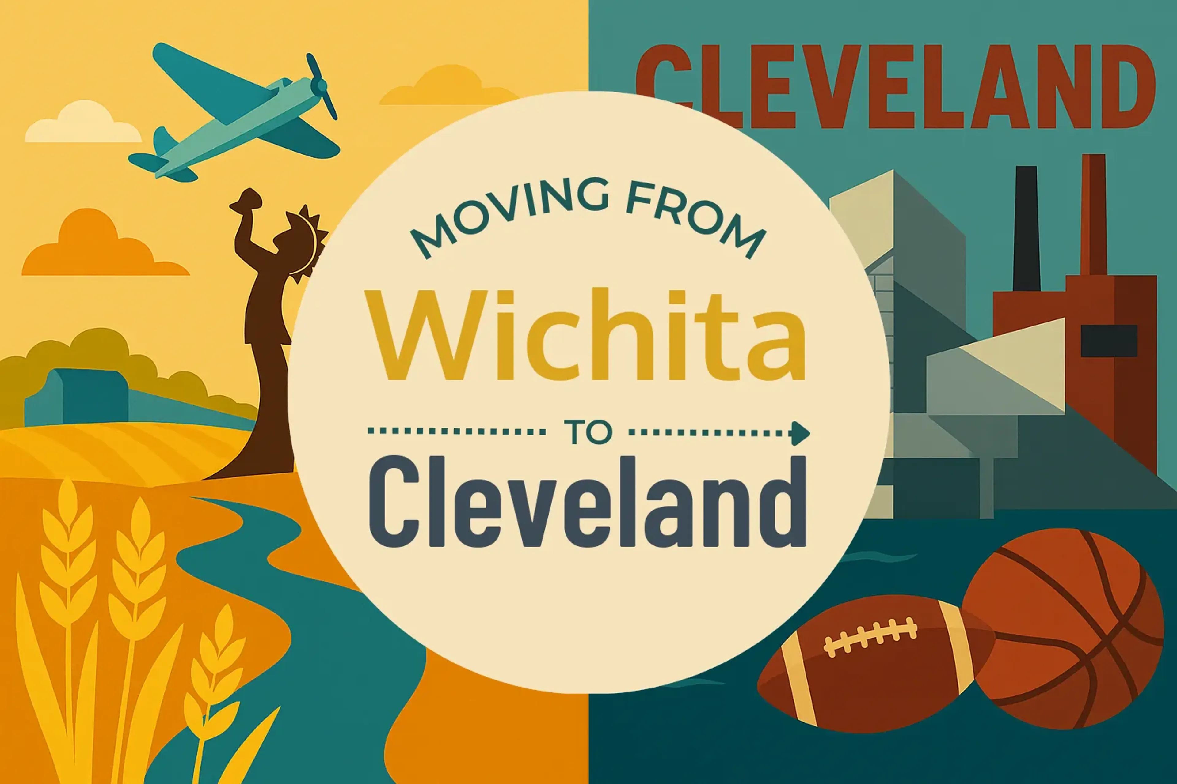 Side-by-side comparison of Wichita to Cleveland moving companies