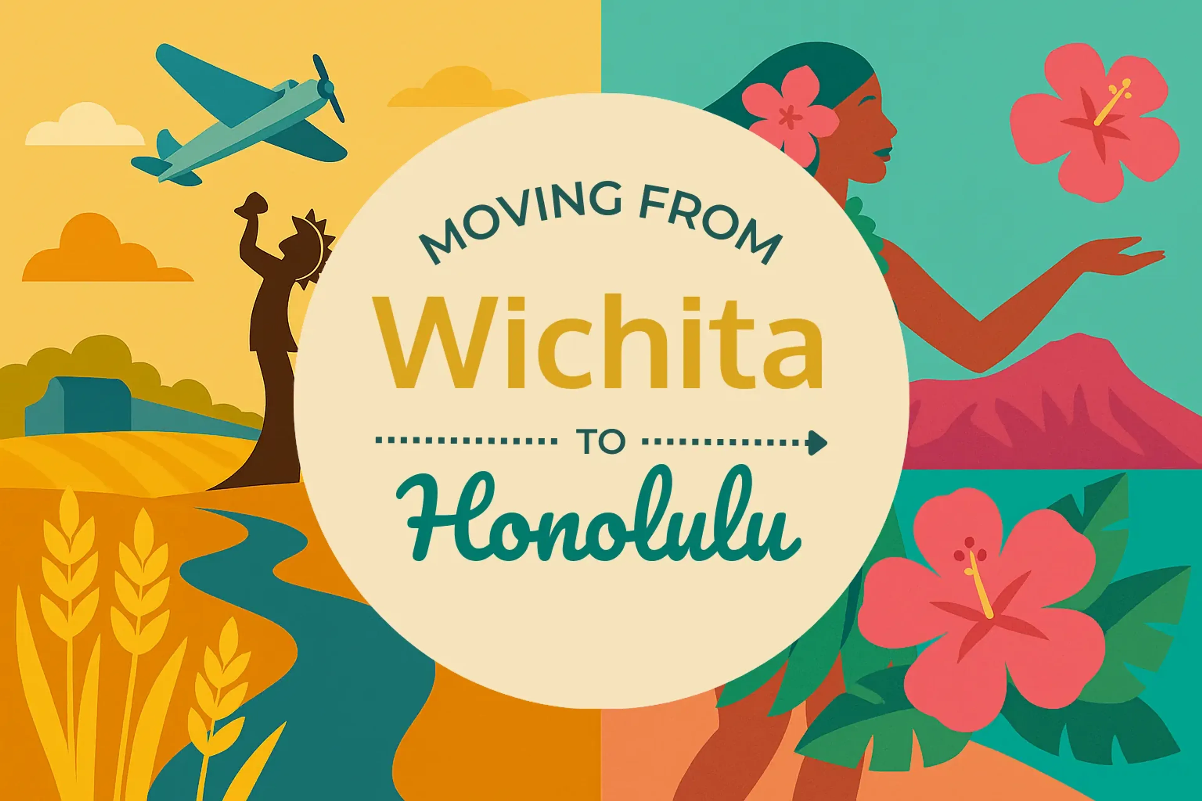 Side-by-side comparison of Wichita to Honolulu moving companies