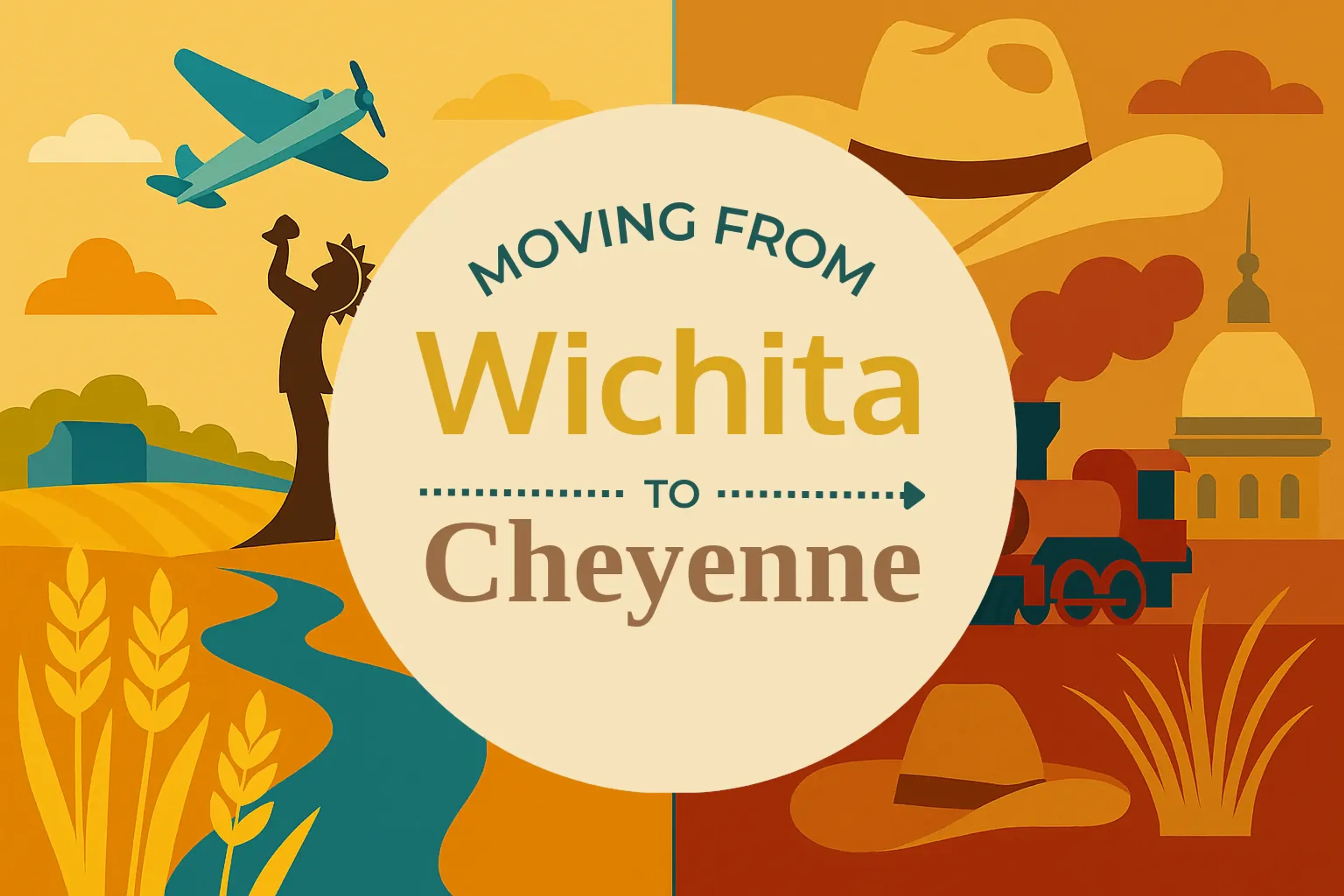 Side-by-side comparison of Wichita to Cheyenne moving companies