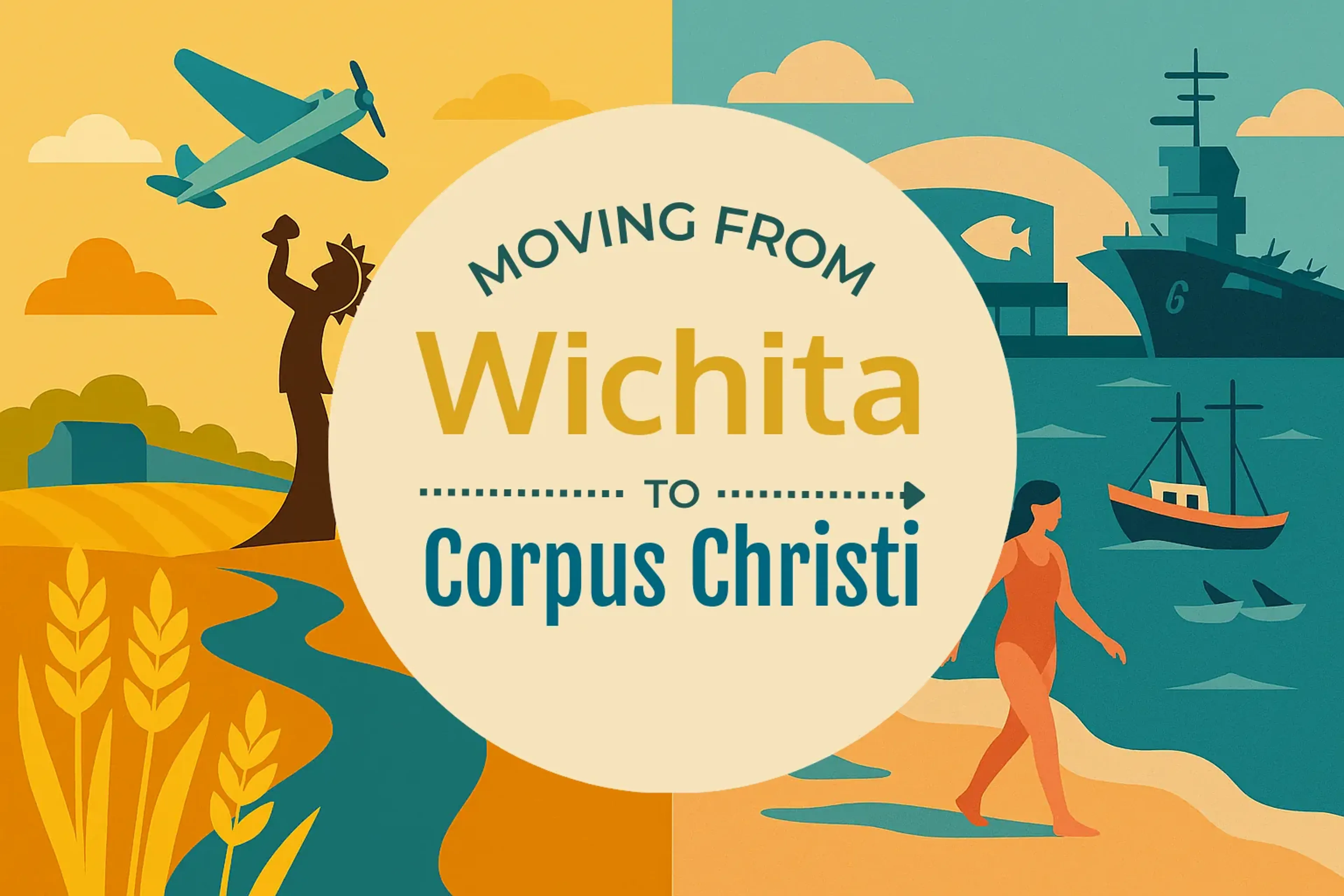 Side-by-side comparison of Wichita to Corpus Christi moving companies
