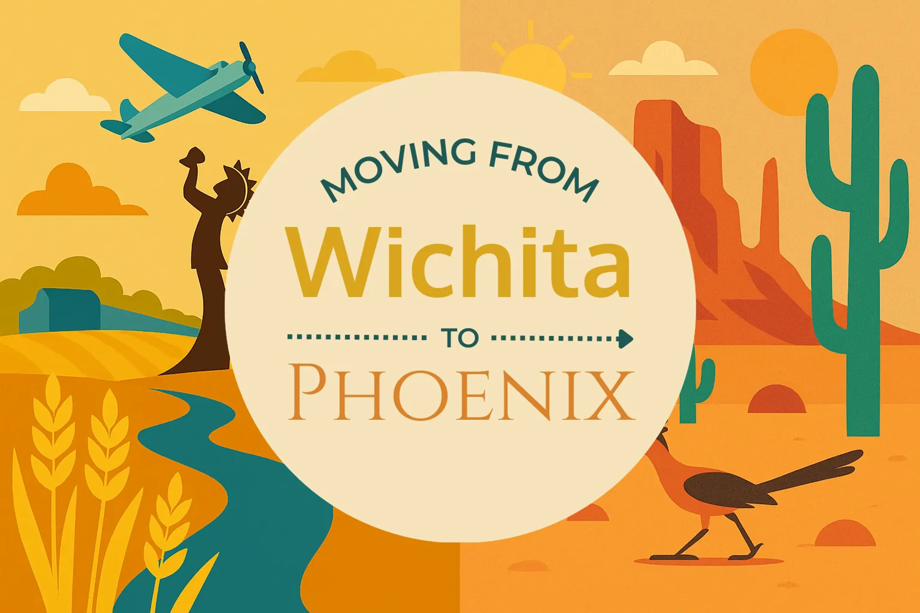 Side-by-side comparison of Wichita to Phoenix moving companies