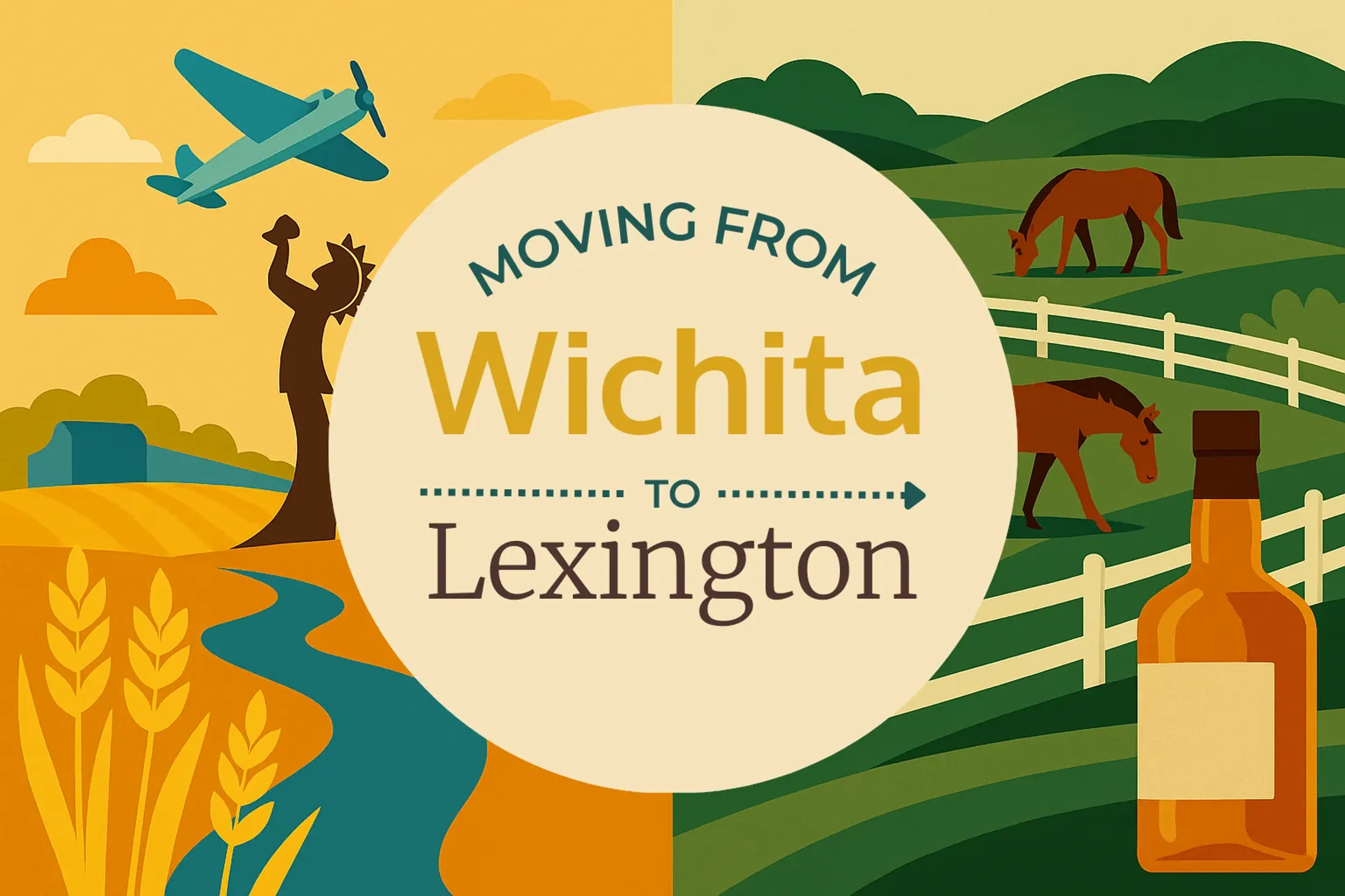 Side-by-side comparison of Wichita to Lexington moving companies