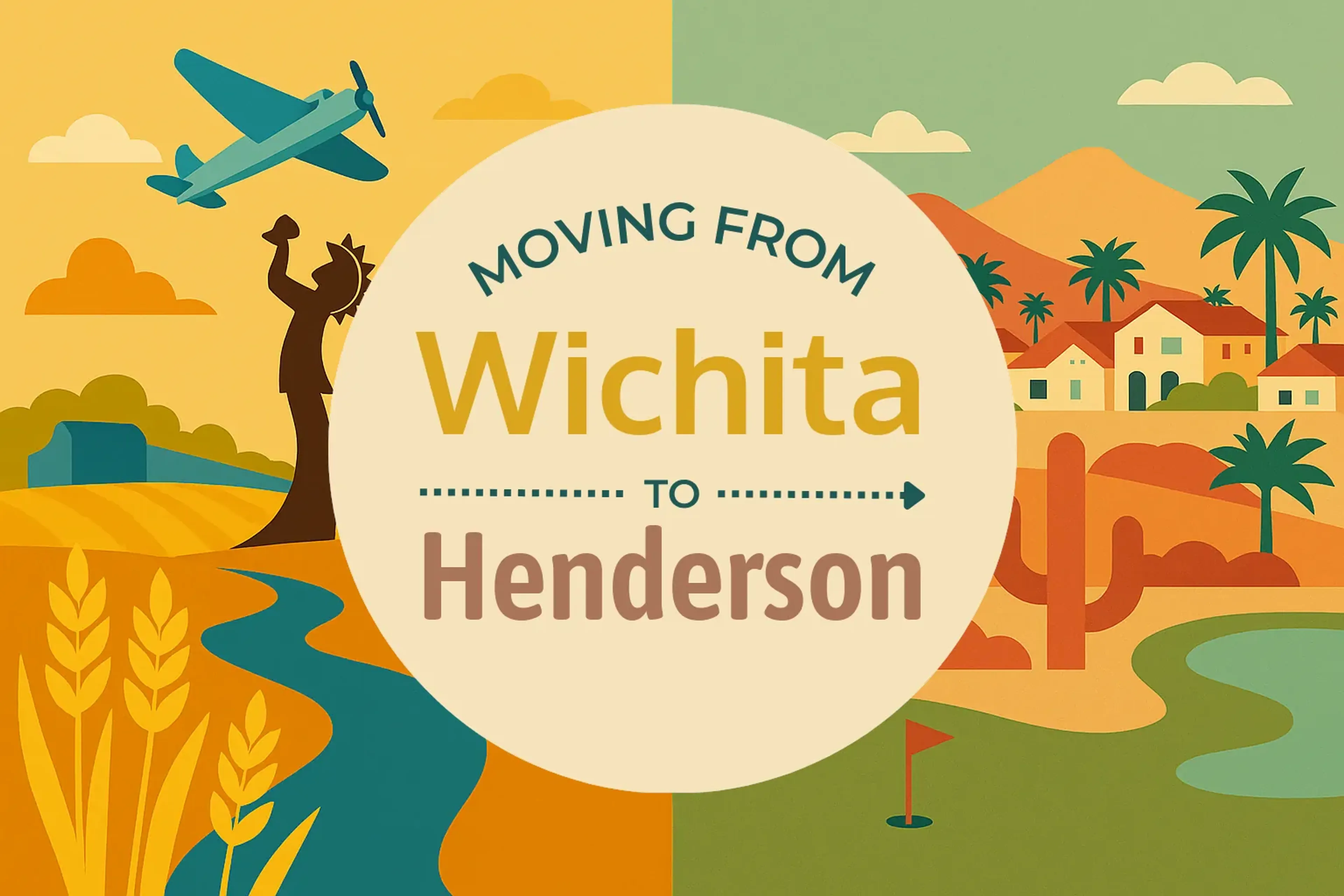 Side-by-side comparison of Wichita to Henderson moving companies