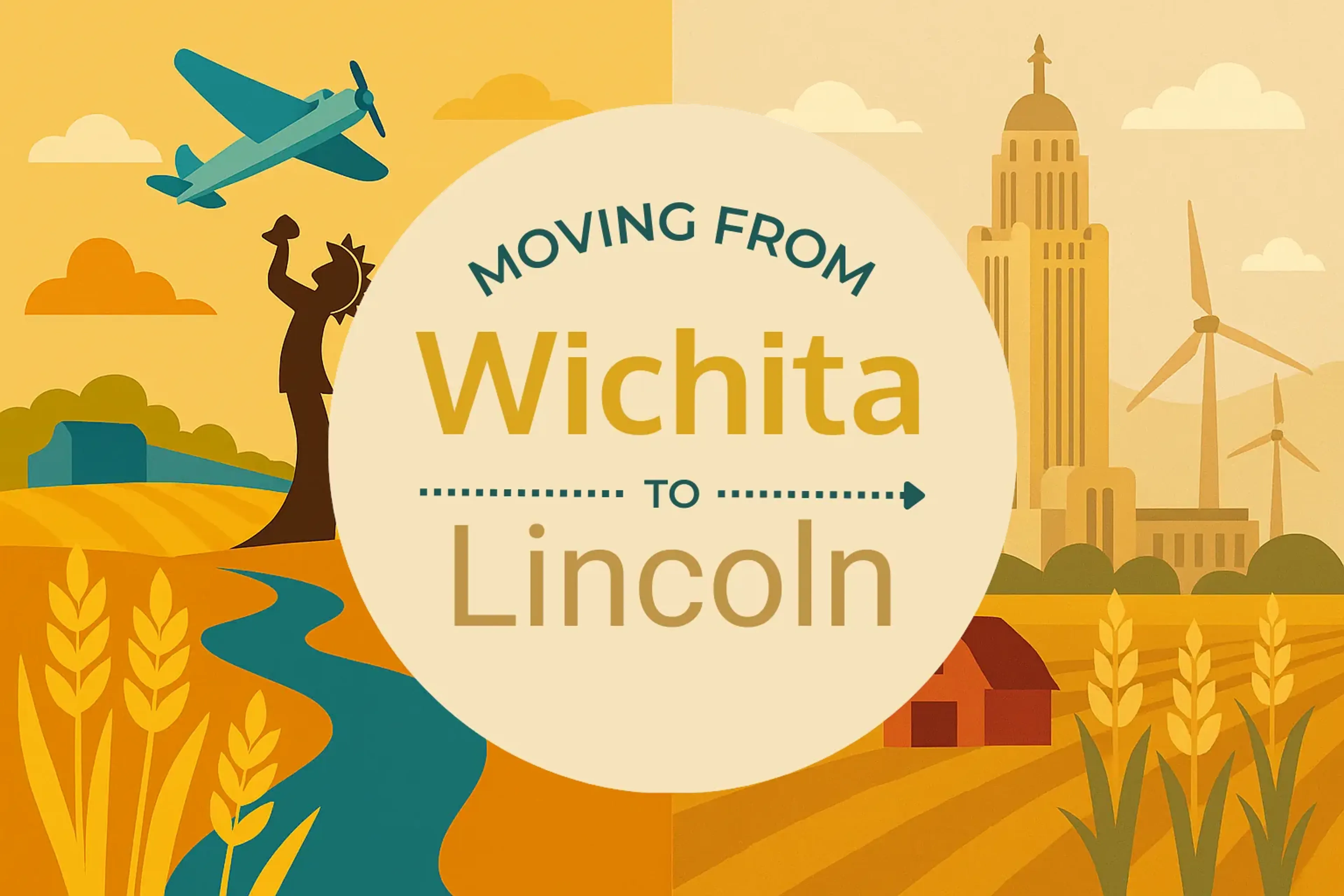 Side-by-side comparison of Wichita to Lincoln moving companies