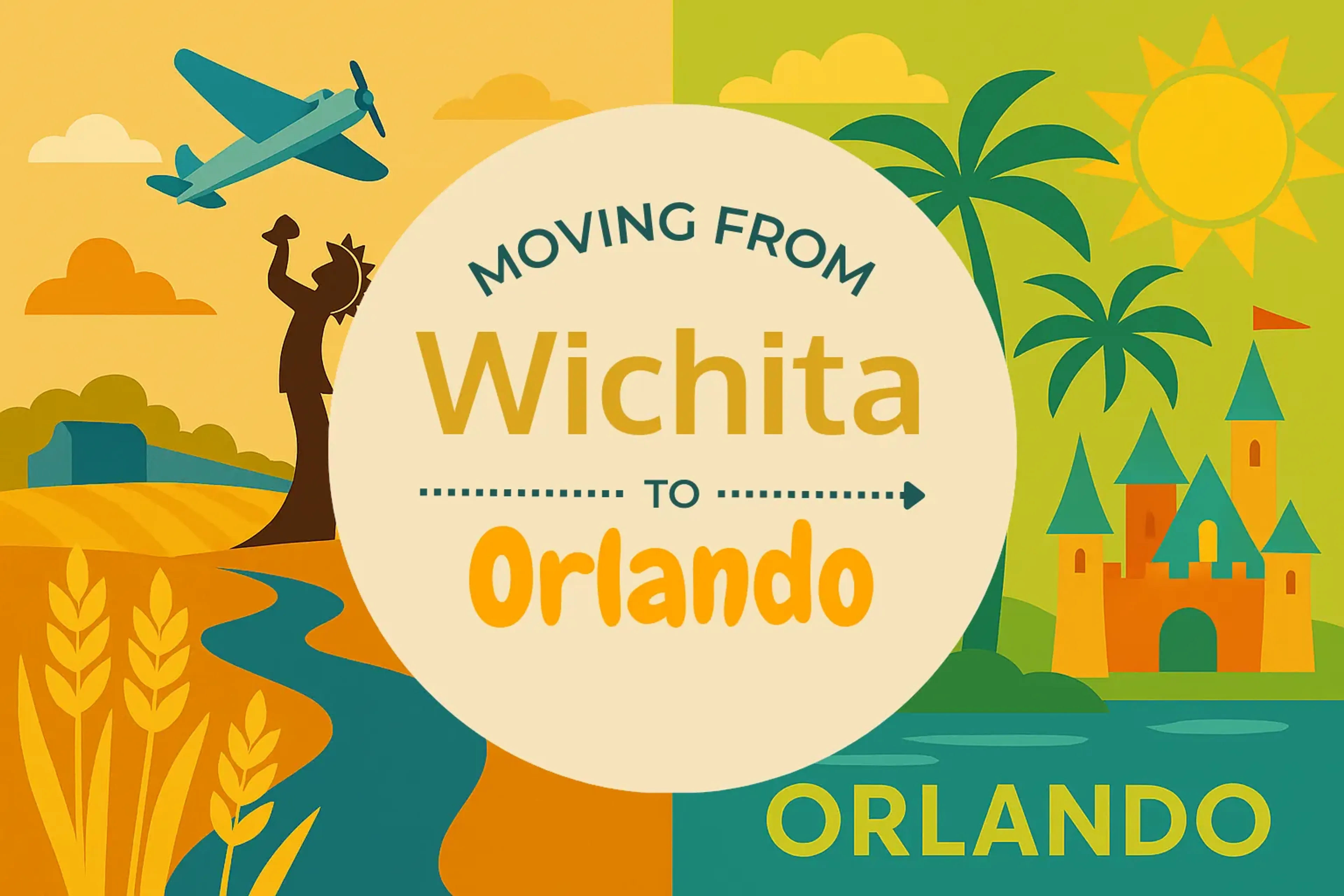Side-by-side comparison of Wichita to Orlando moving companies