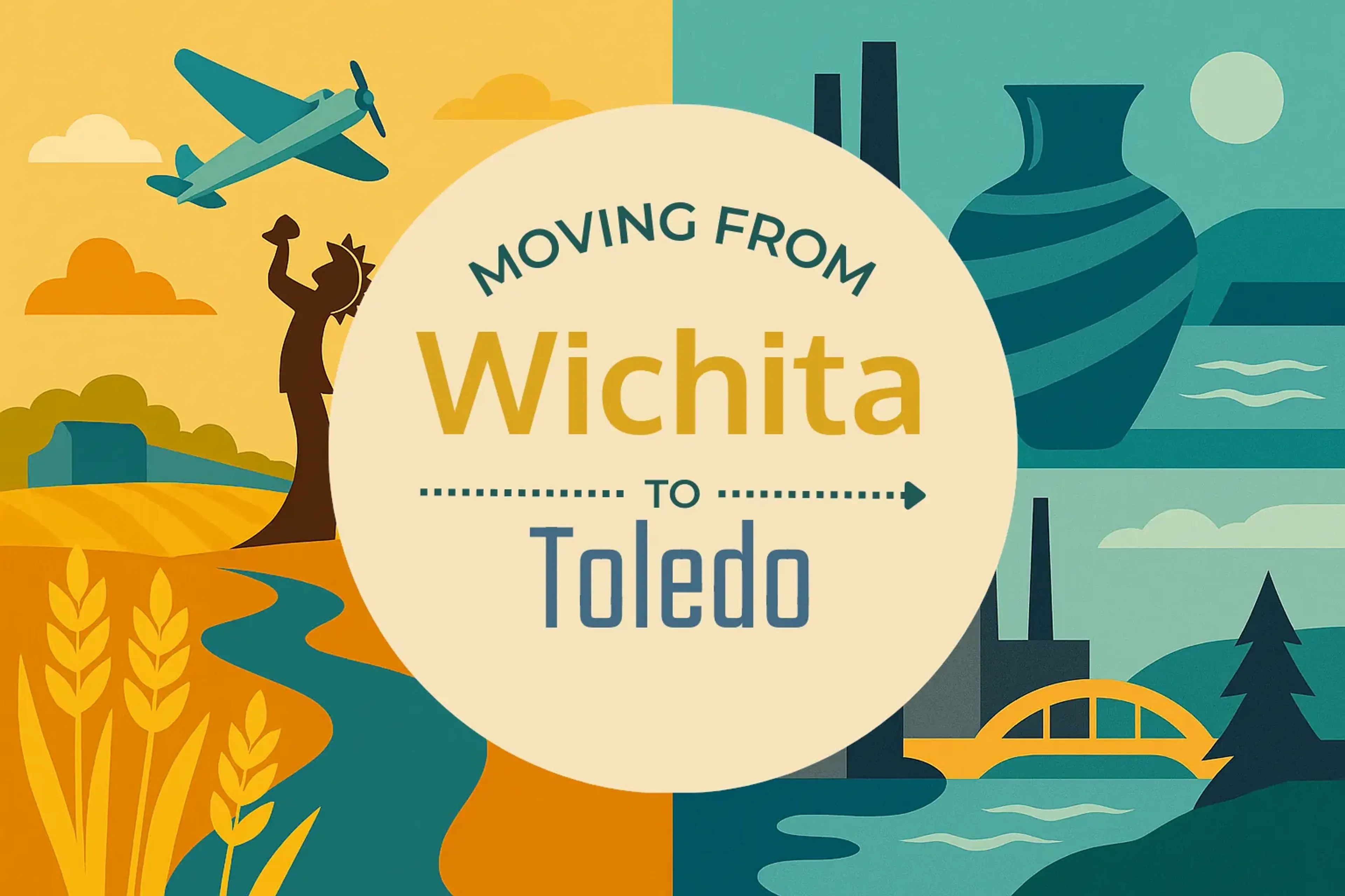 Side-by-side comparison of Wichita to Toledo moving companies