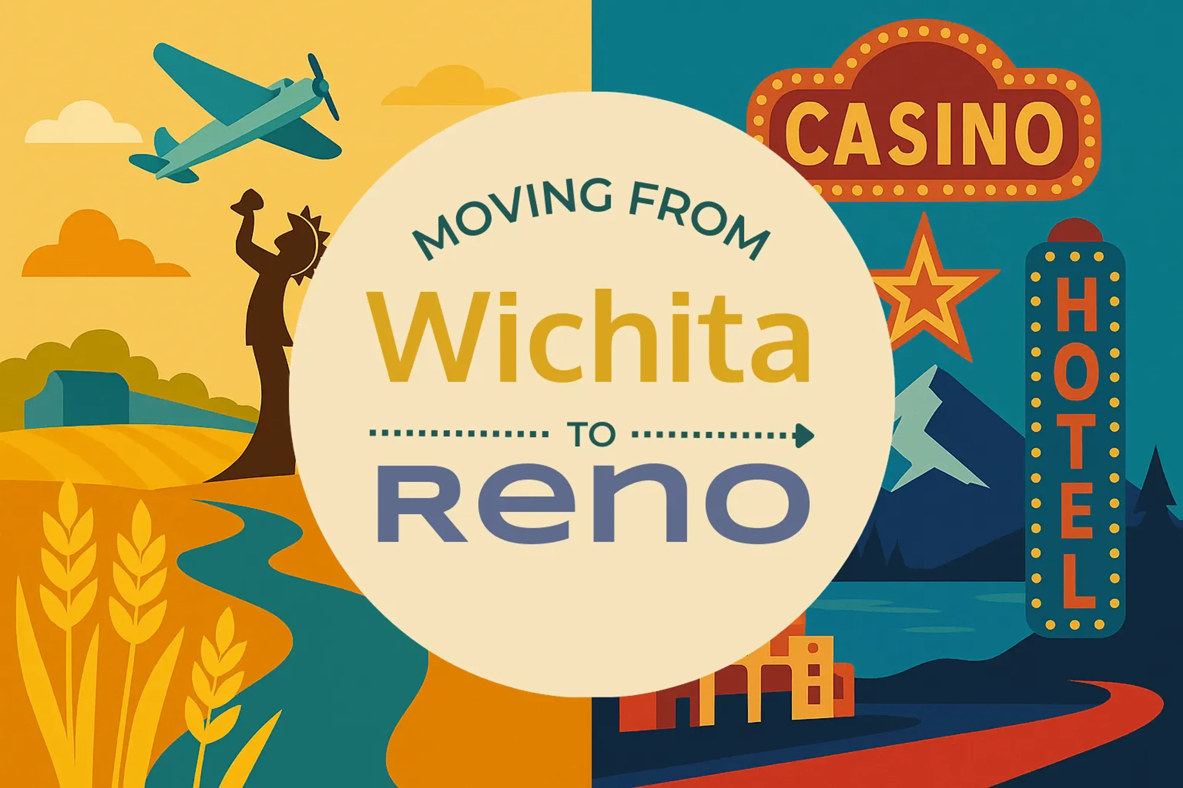 Side-by-side comparison of Wichita to Reno moving companies