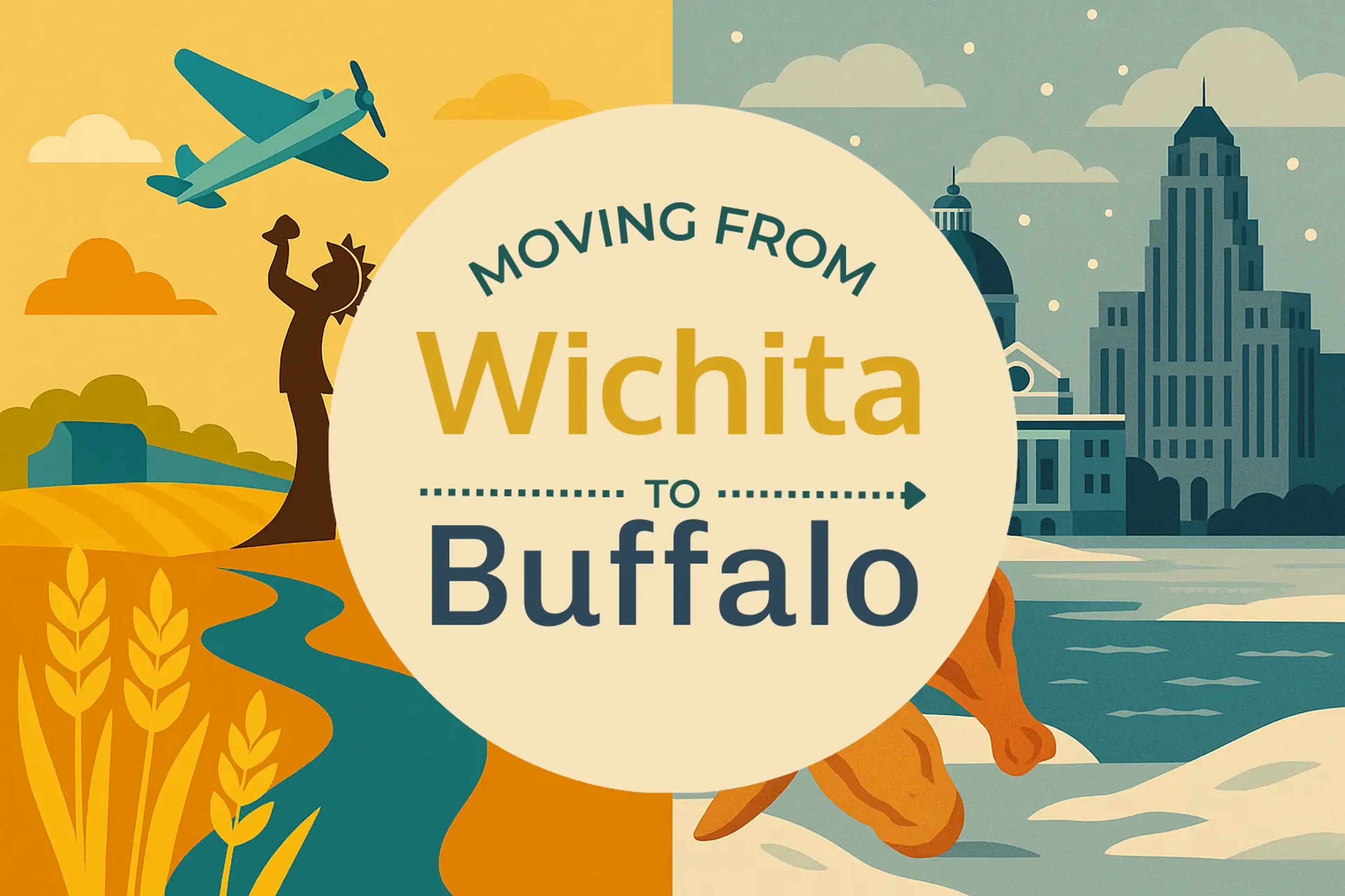Side-by-side comparison of Wichita to Buffalo moving companies
