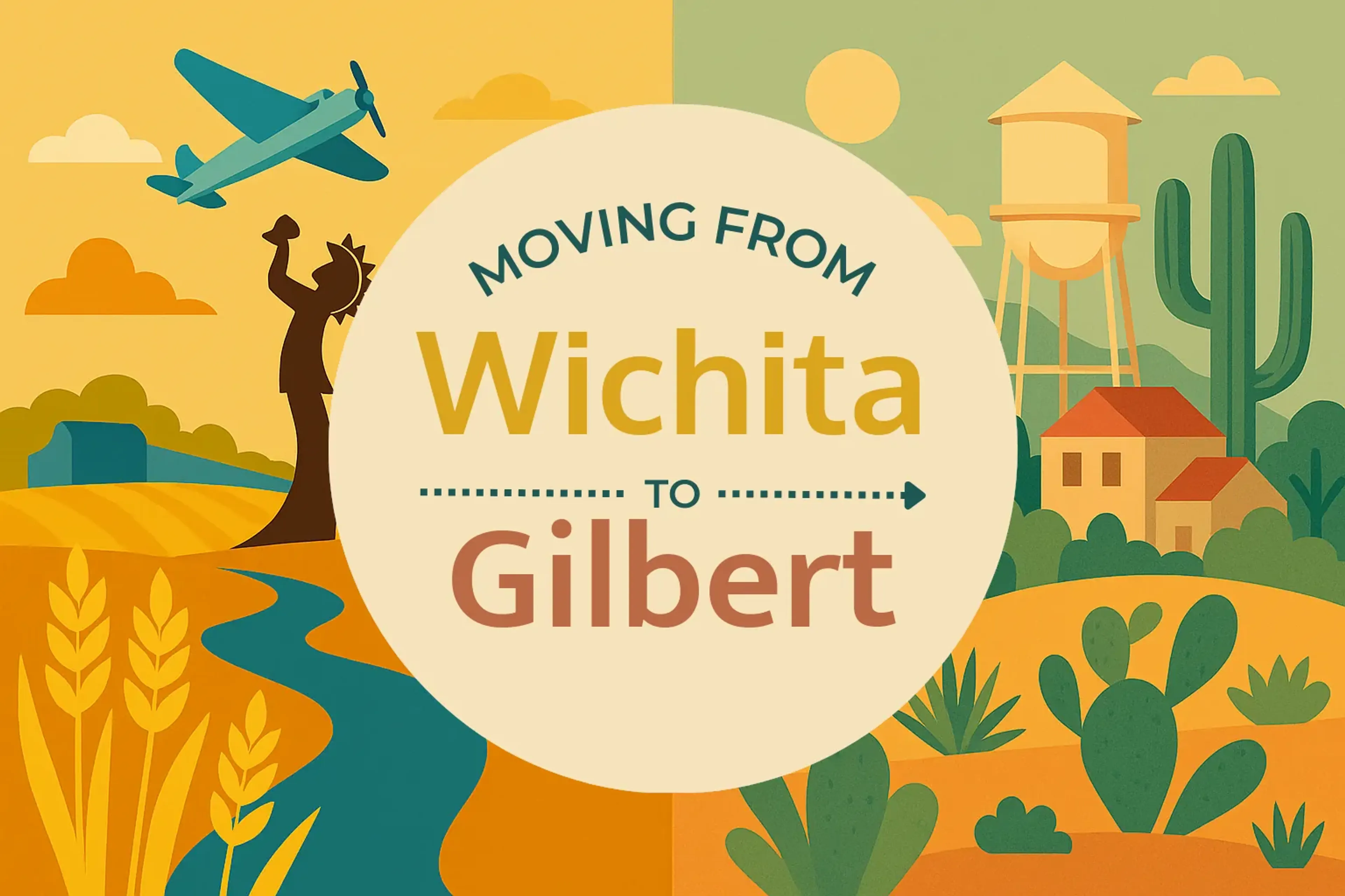 Side-by-side comparison of Wichita to Gilbert moving companies