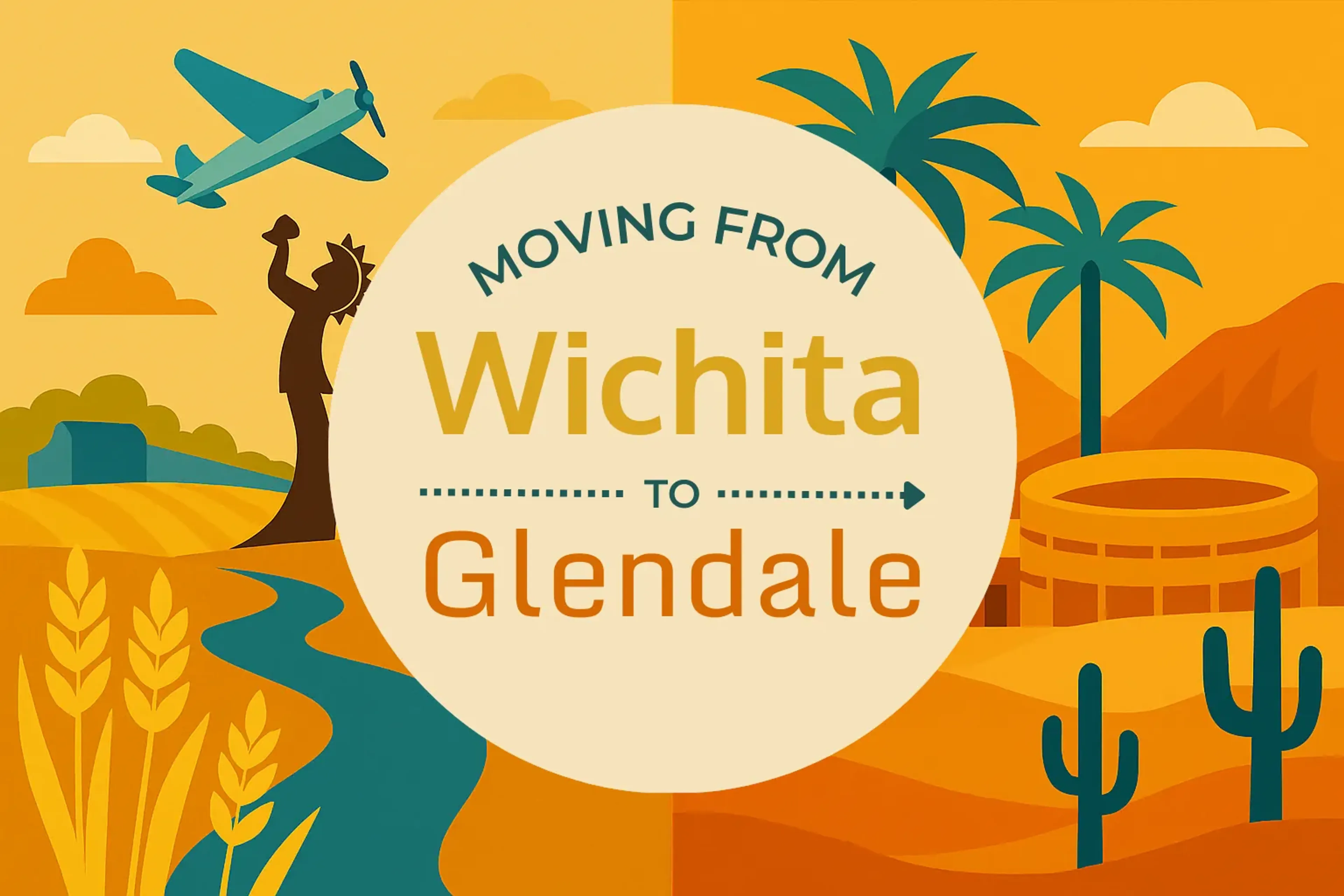 Side-by-side comparison of Wichita to Glendale moving companies