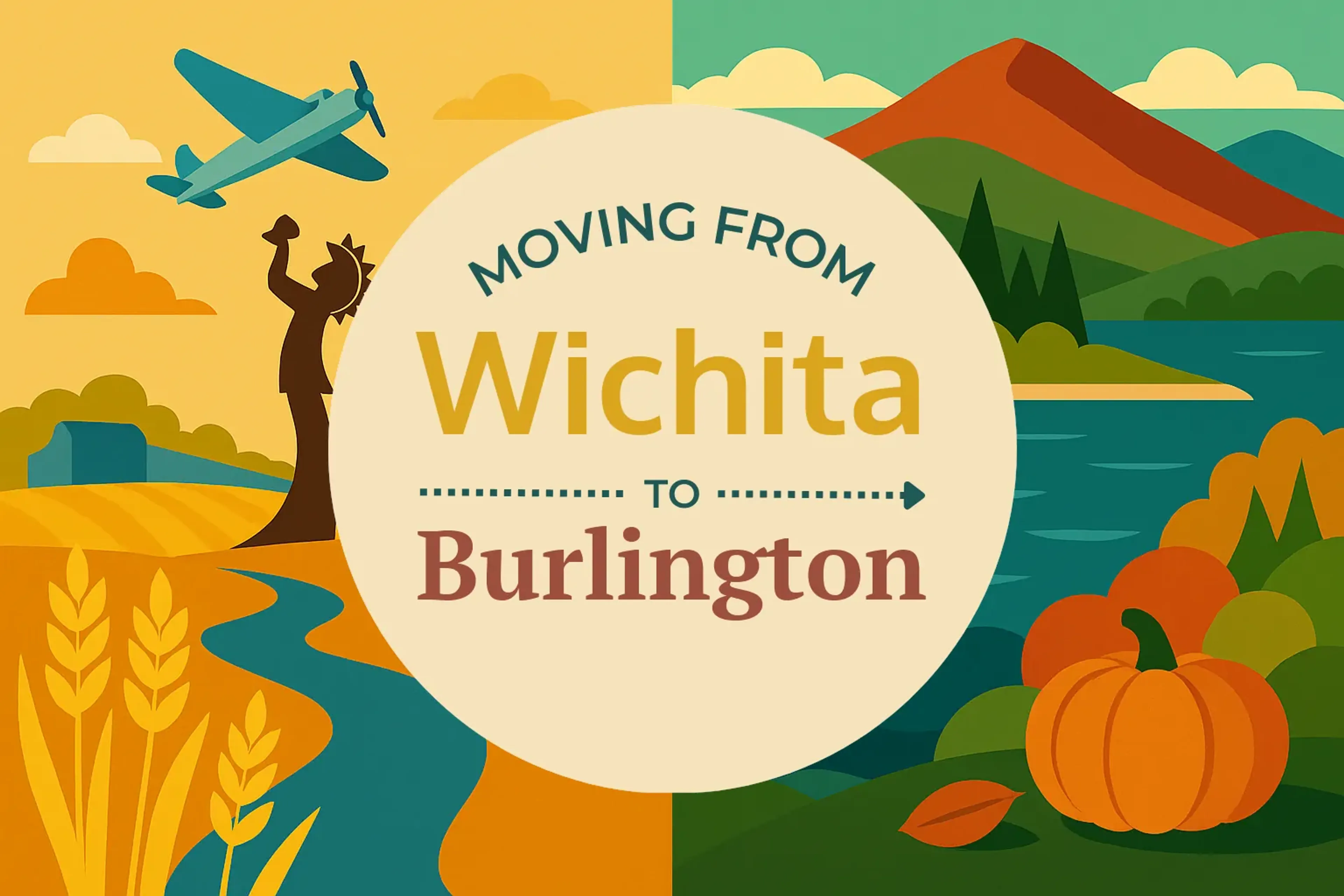 Side-by-side comparison of Wichita to Burlington moving companies