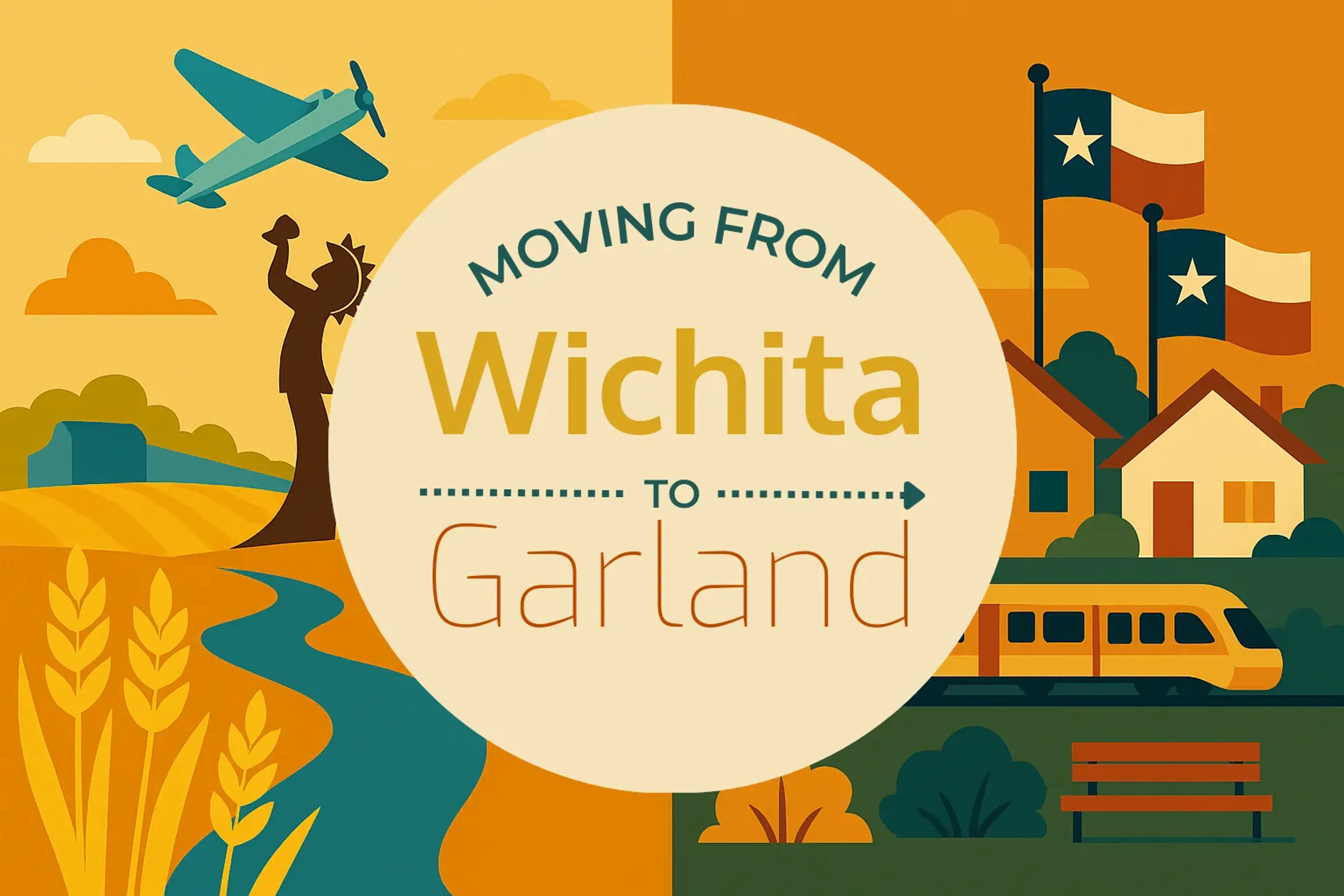 Side-by-side comparison of Wichita to Garland moving companies