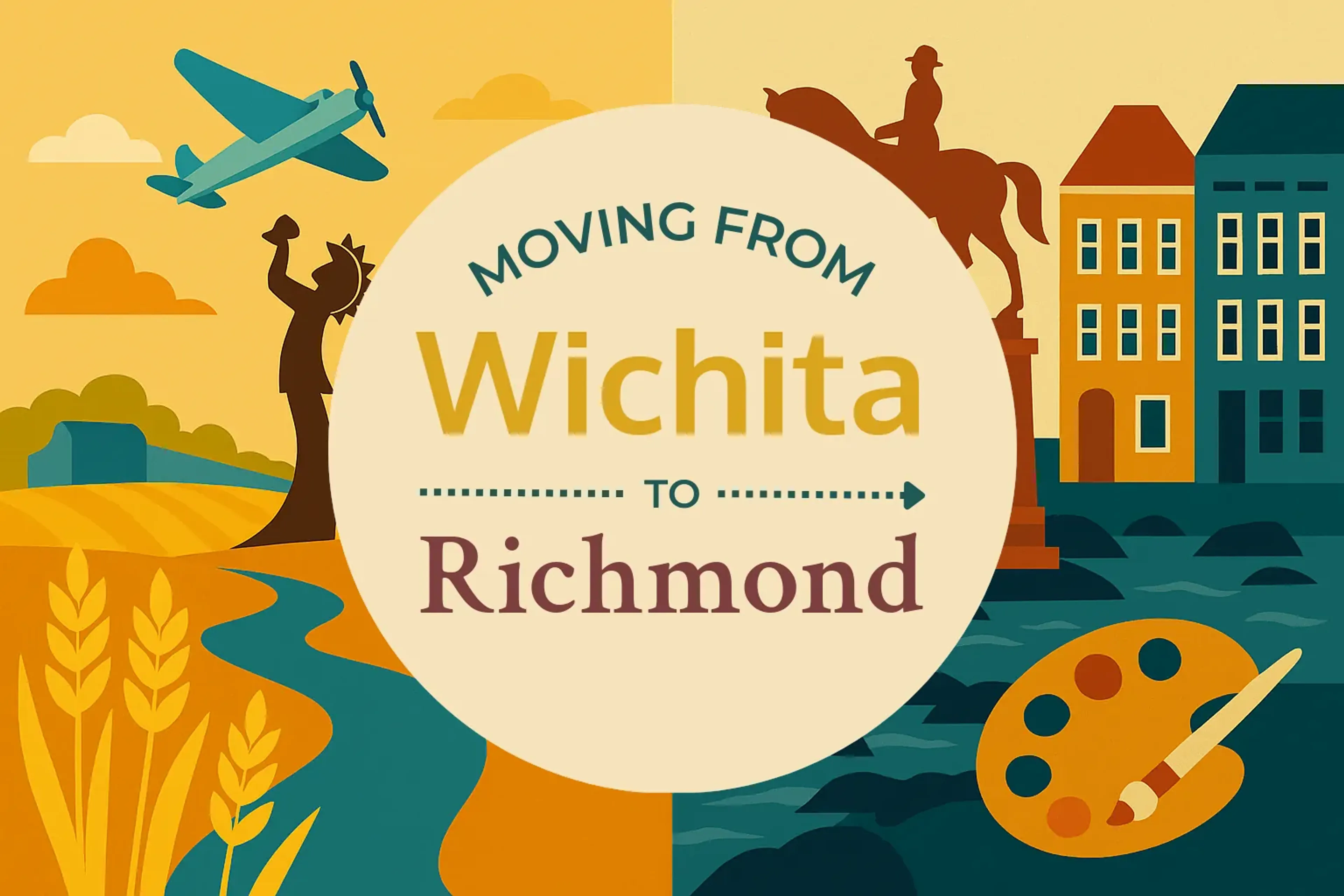 Side-by-side comparison of Wichita to Richmond moving companies