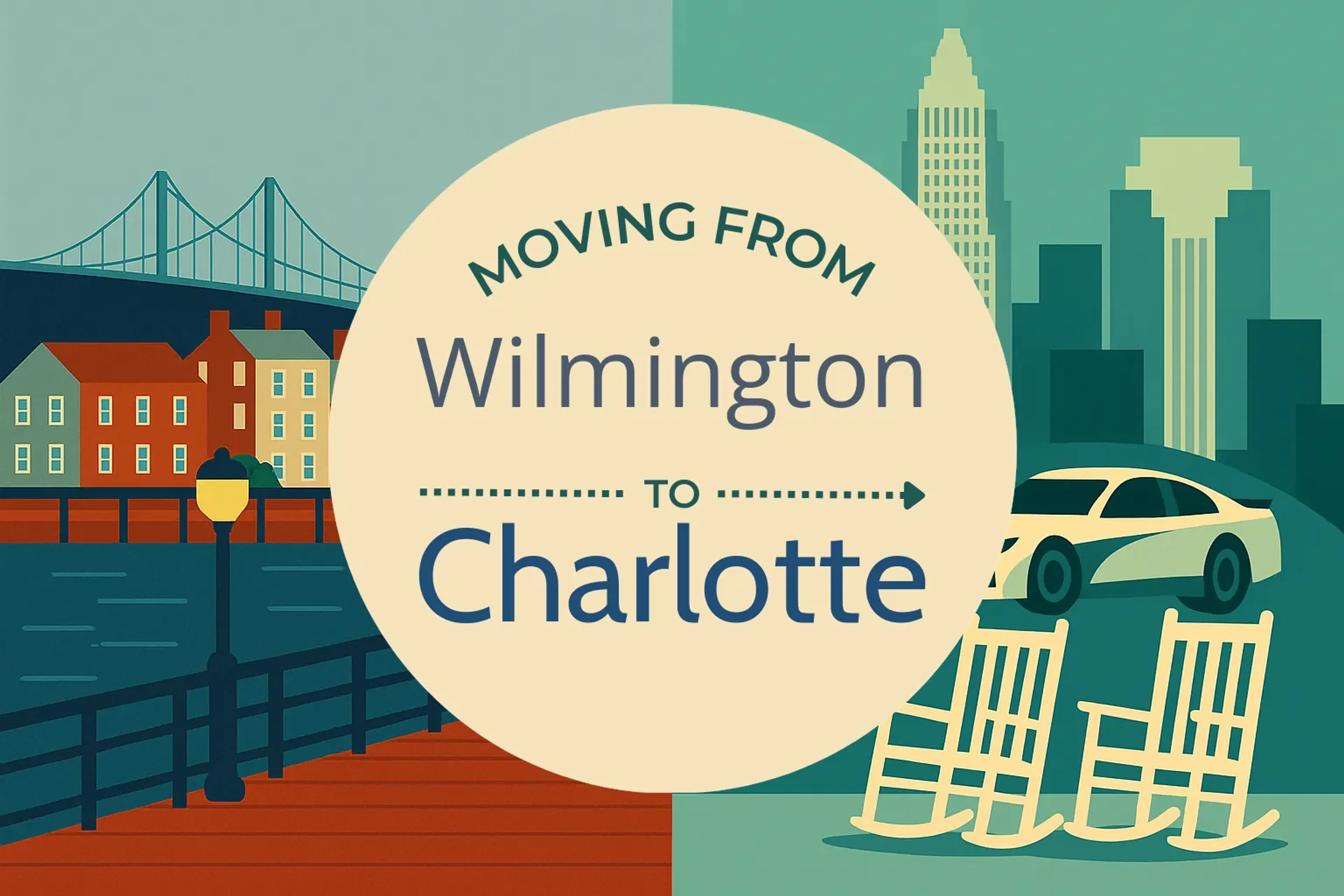 Side-by-side comparison of Wilmington to Charlotte moving companies