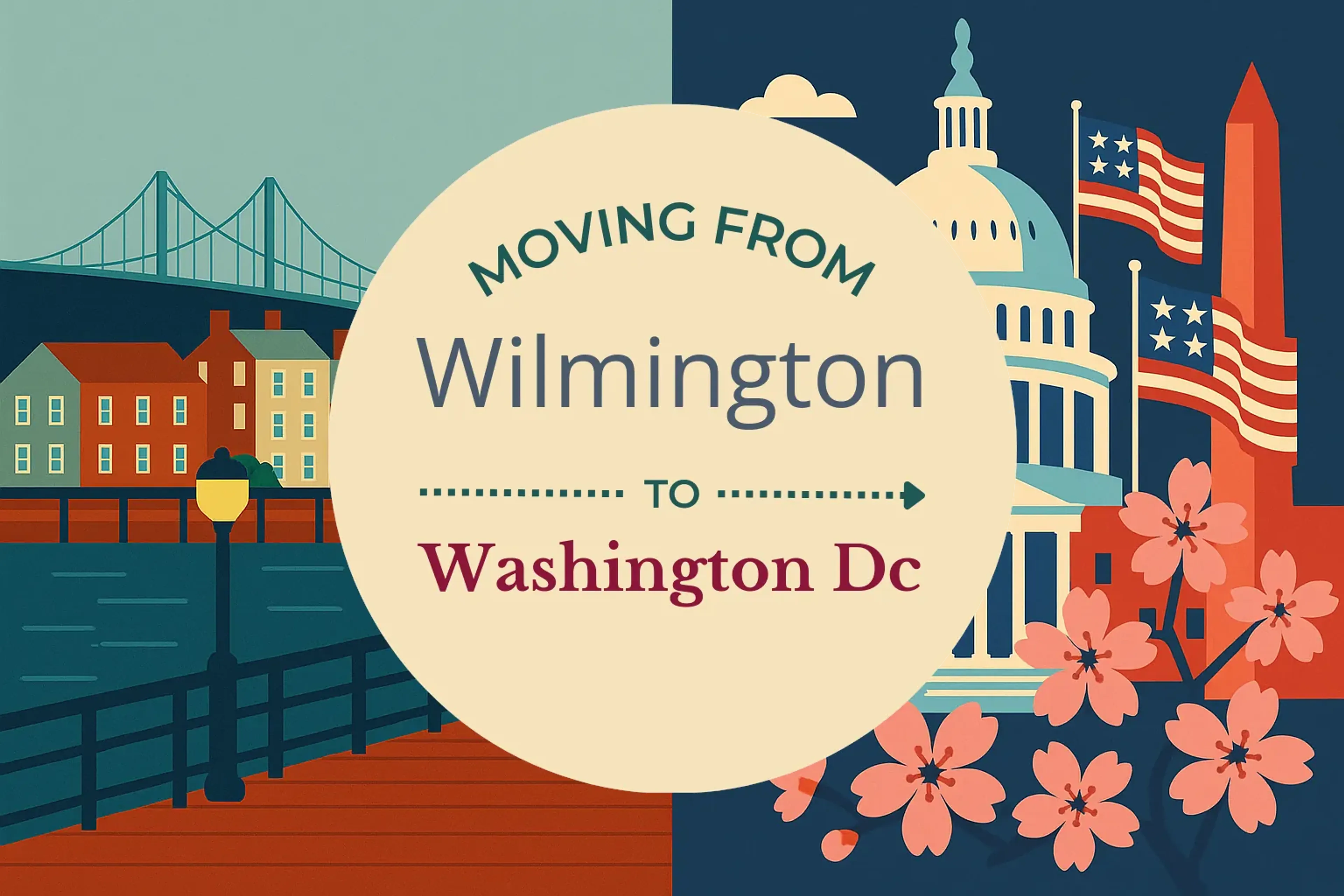 Side-by-side comparison of Wilmington to Washington DC moving companies