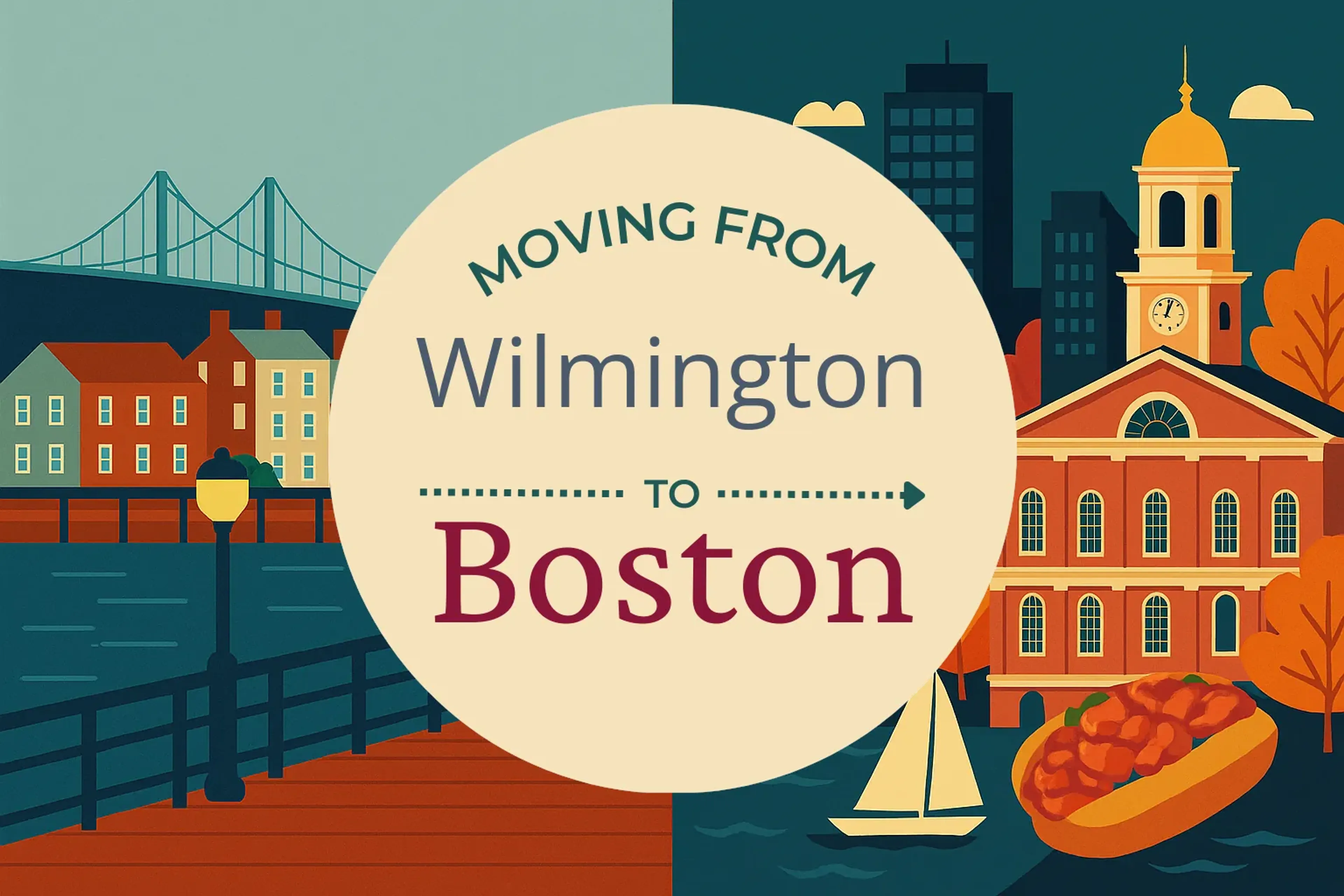 Side-by-side comparison of Wilmington to Boston moving companies