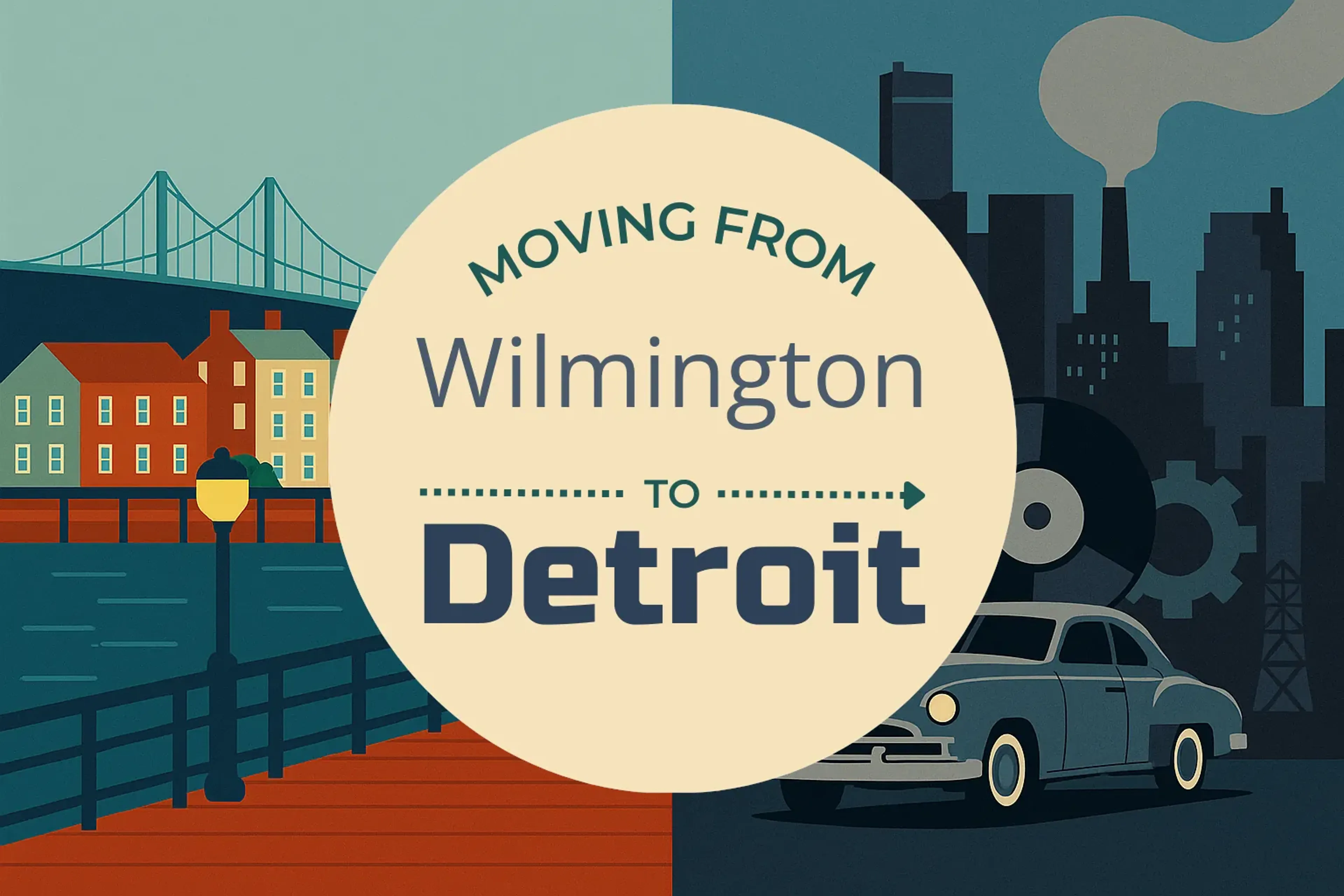 Side-by-side comparison of Wilmington to Detroit moving companies