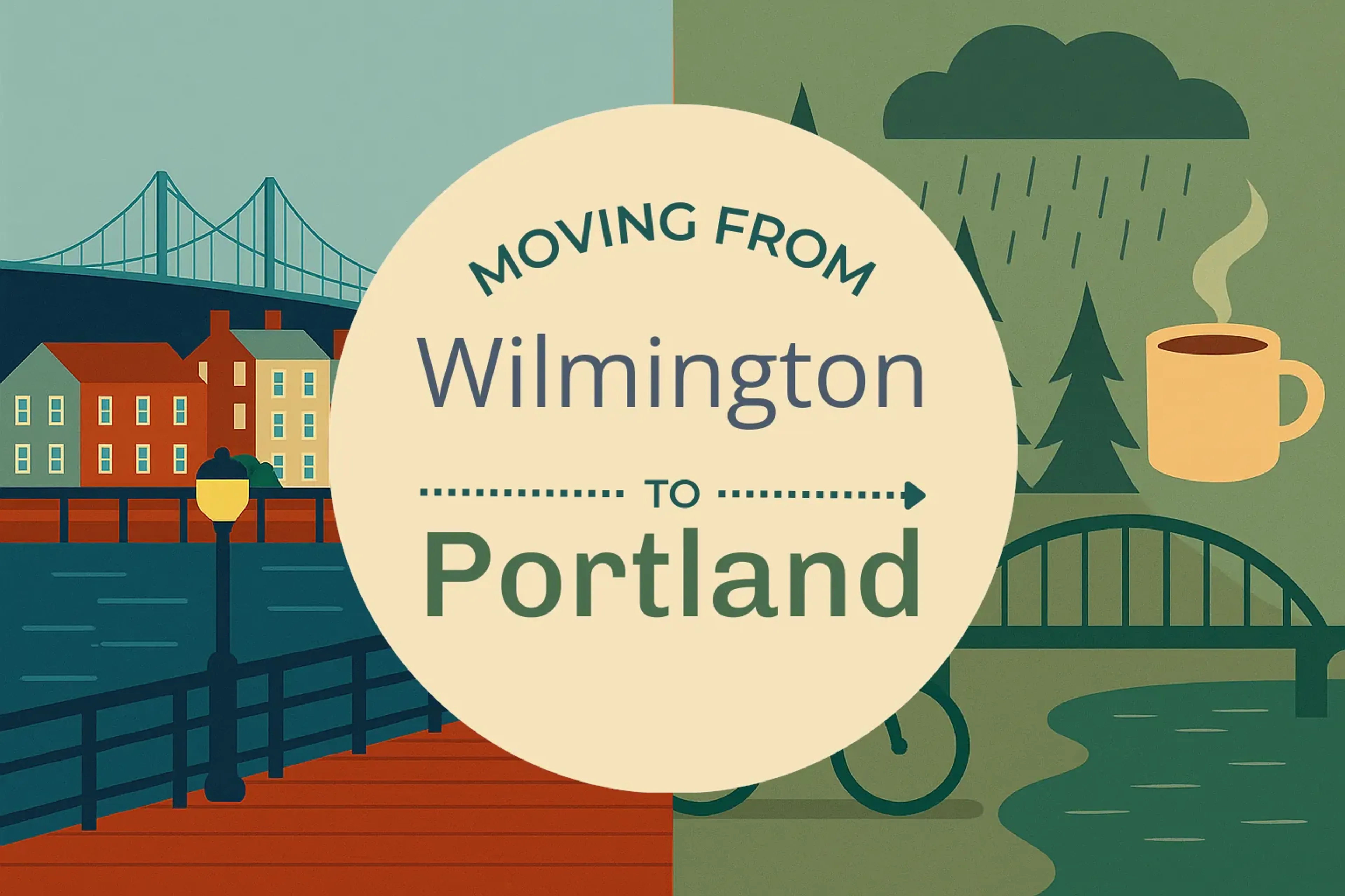 Side-by-side comparison of Wilmington to Portland moving companies