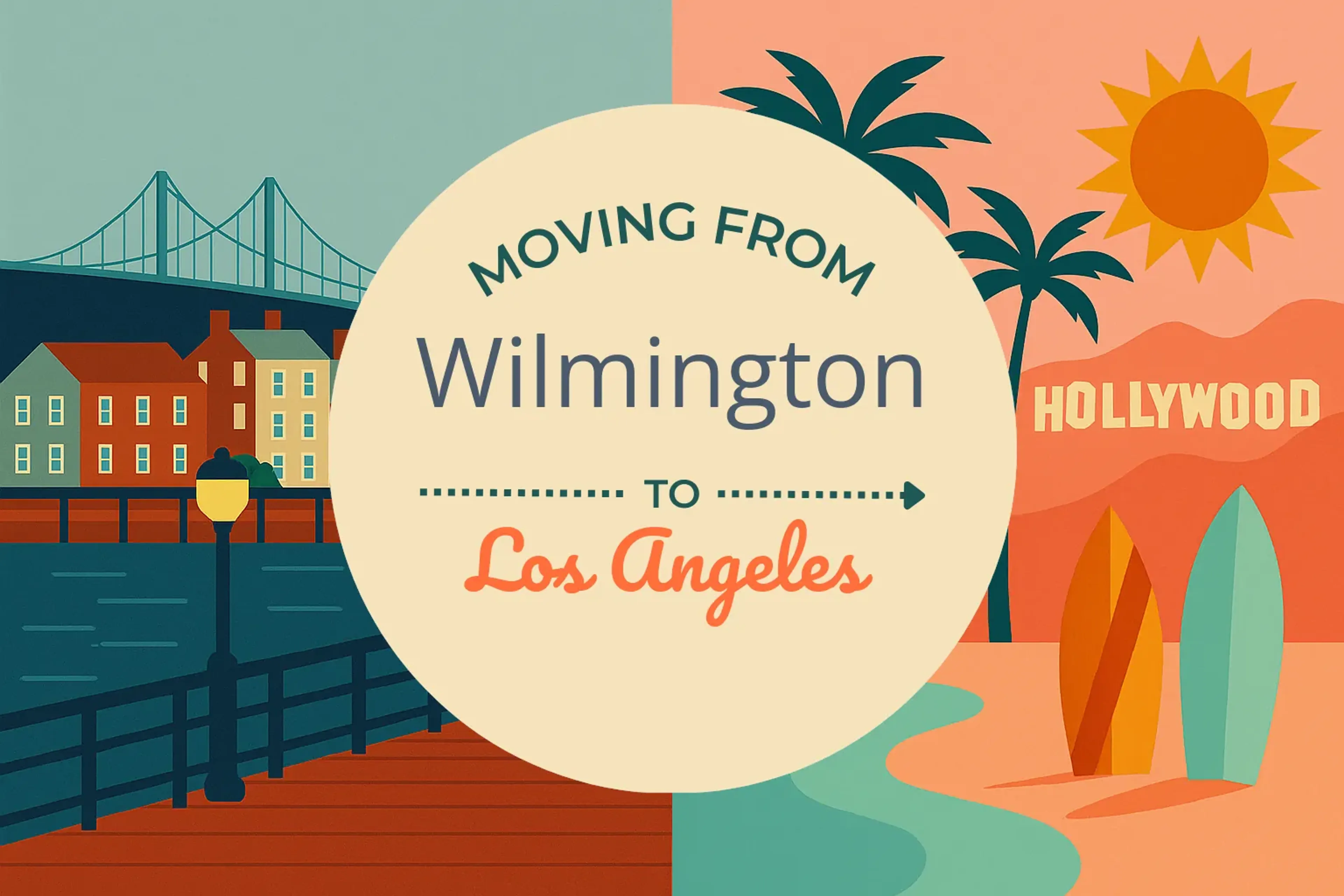 Side-by-side comparison of Wilmington to Los Angeles moving companies
