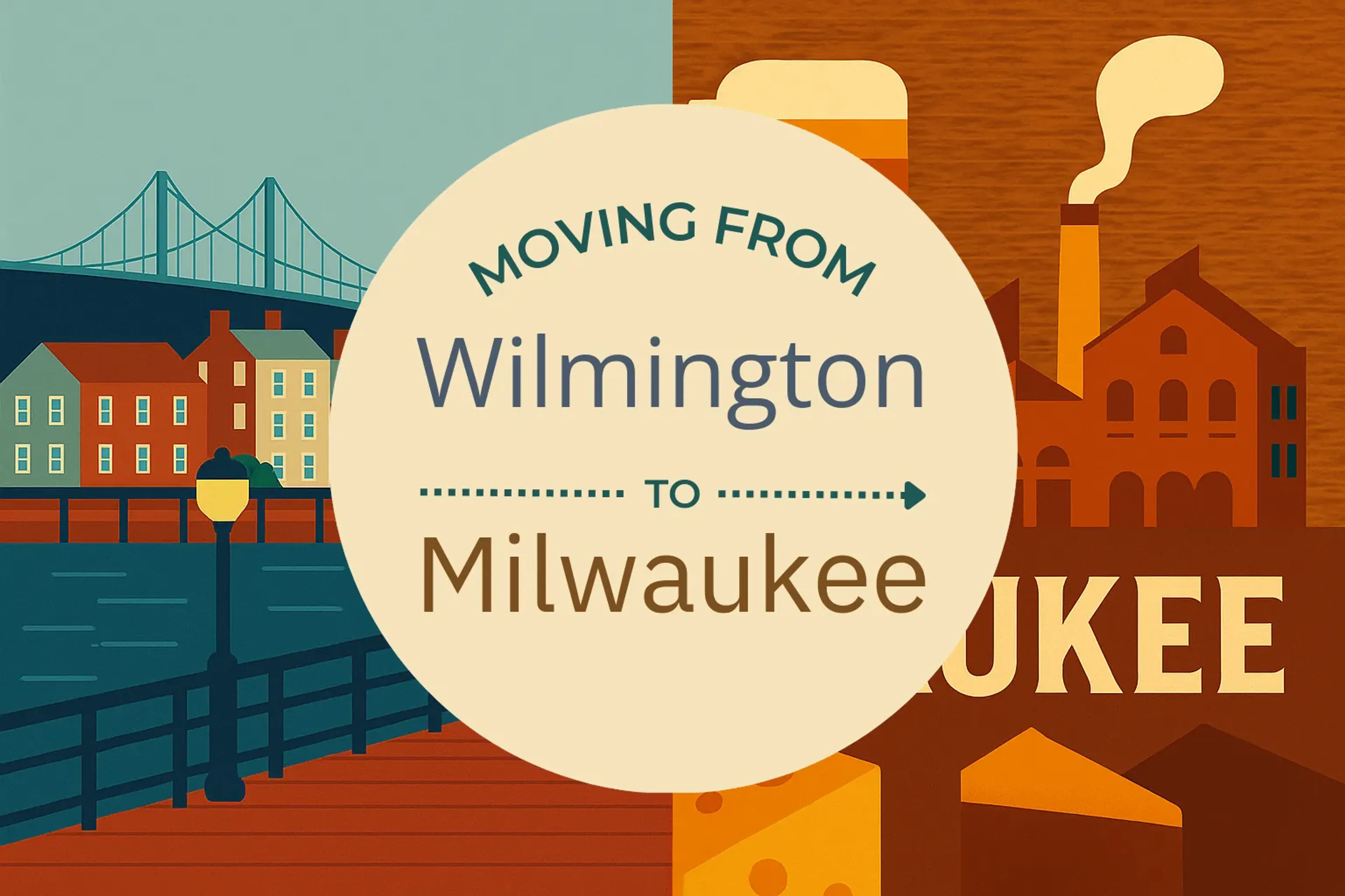 Side-by-side comparison of Wilmington to Milwaukee moving companies