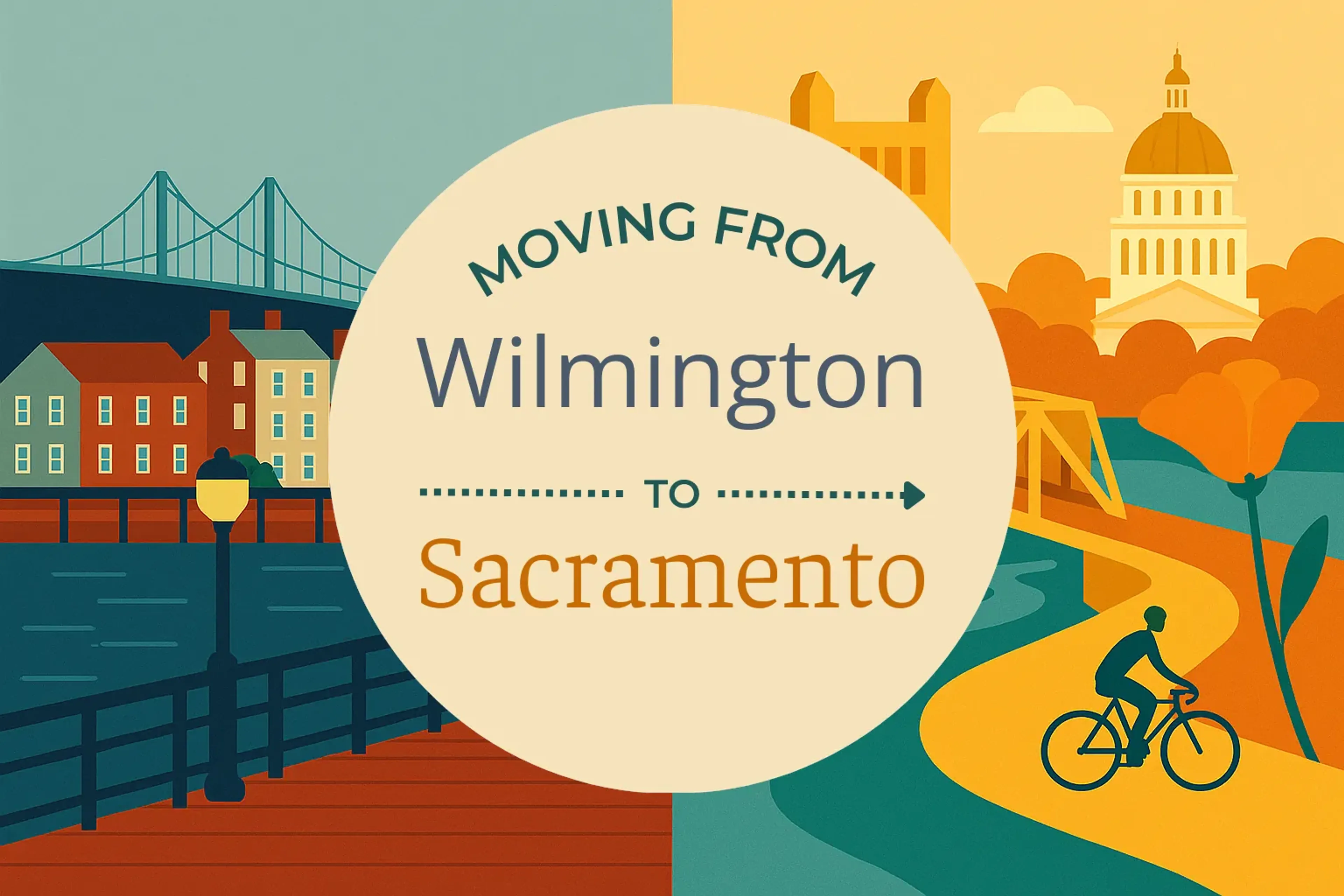 Side-by-side comparison of Wilmington to Sacramento moving companies
