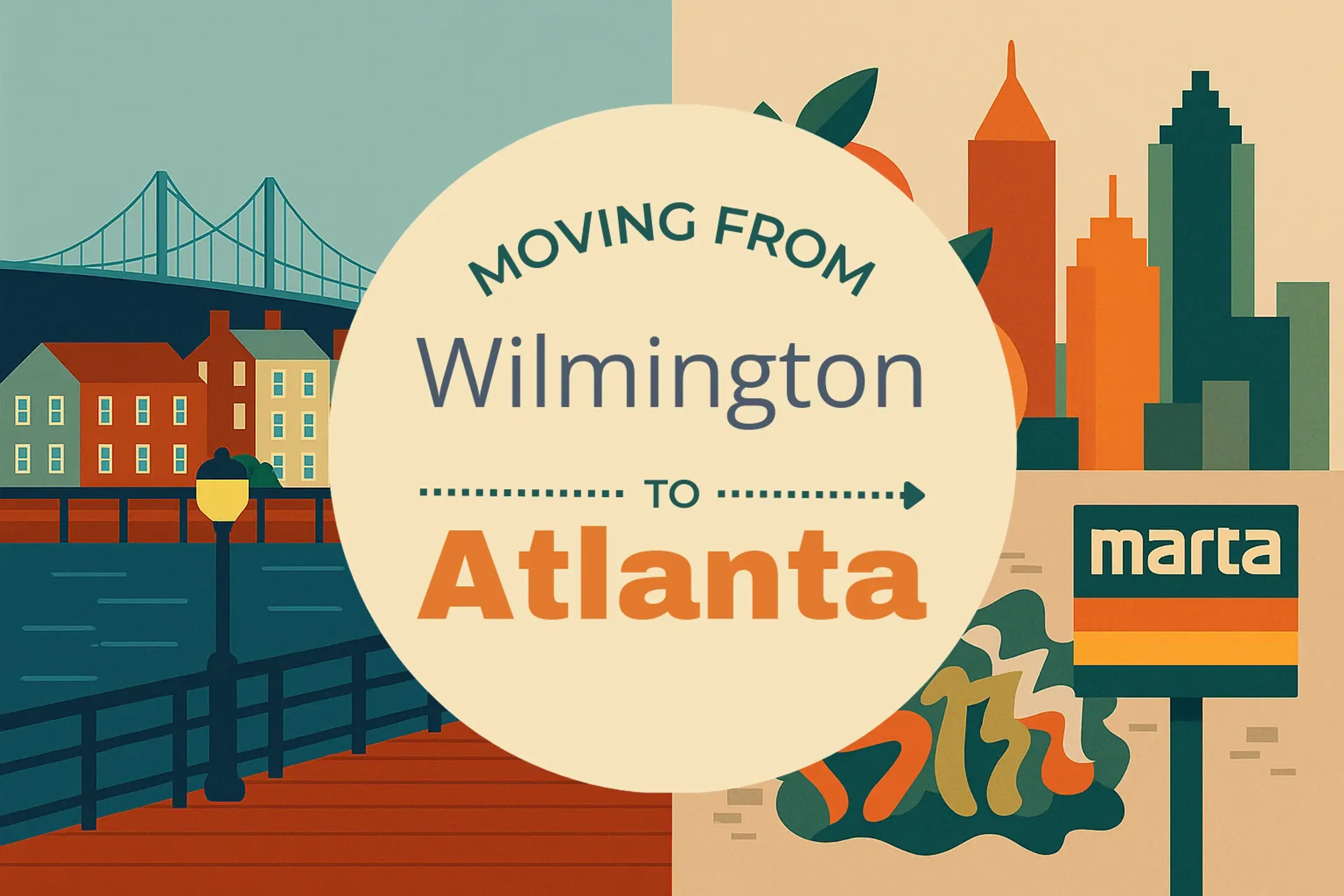Side-by-side comparison of Wilmington to Atlanta moving companies