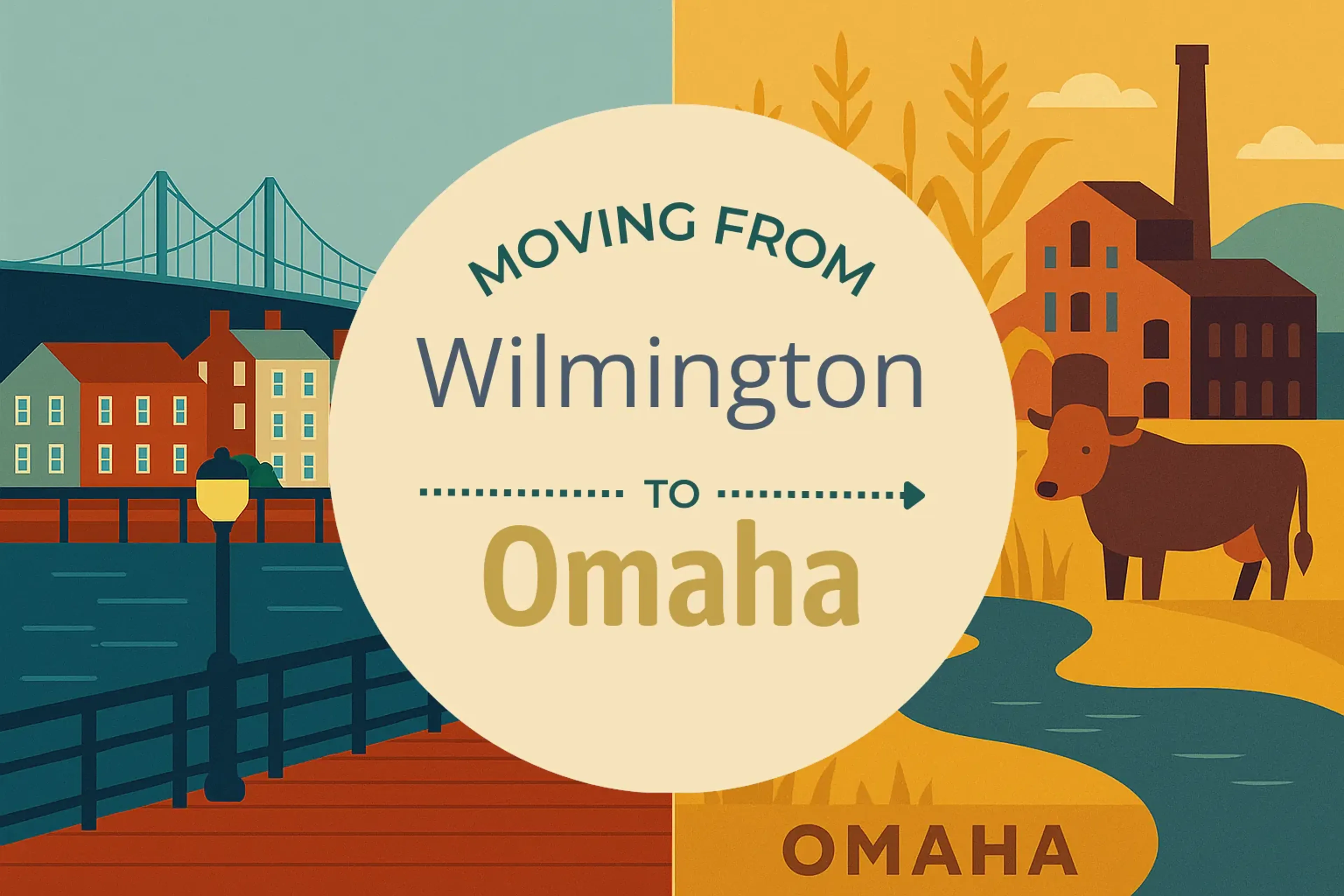 Side-by-side comparison of Wilmington to Omaha moving companies