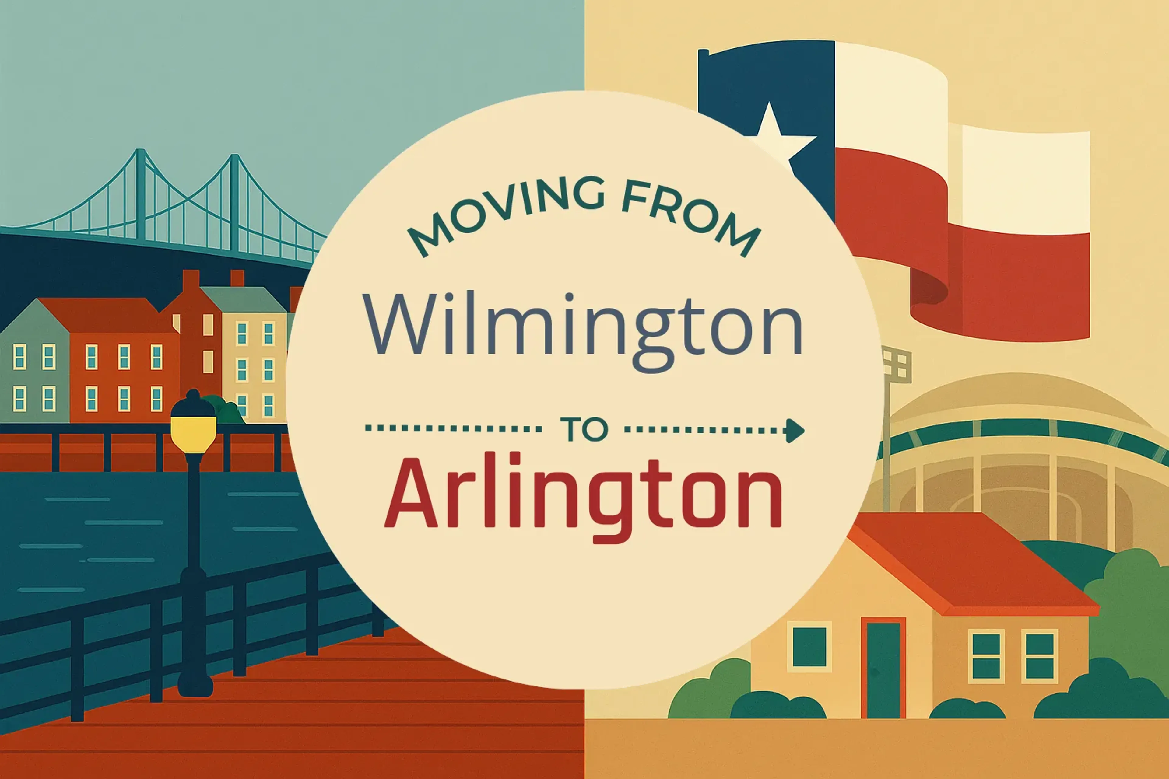 Side-by-side comparison of Wilmington to Arlington moving companies
