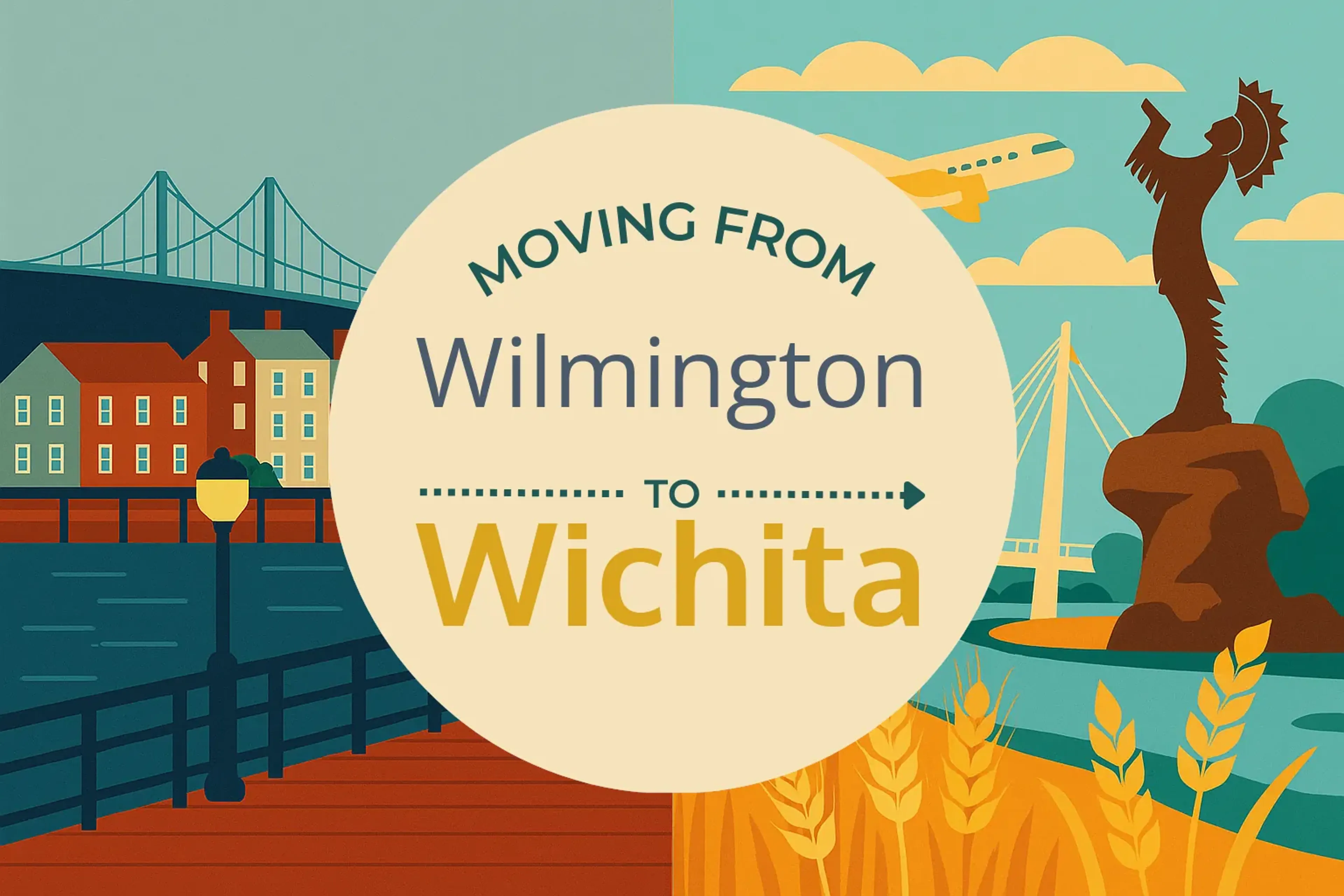 Side-by-side comparison of Wilmington to Wichita moving companies