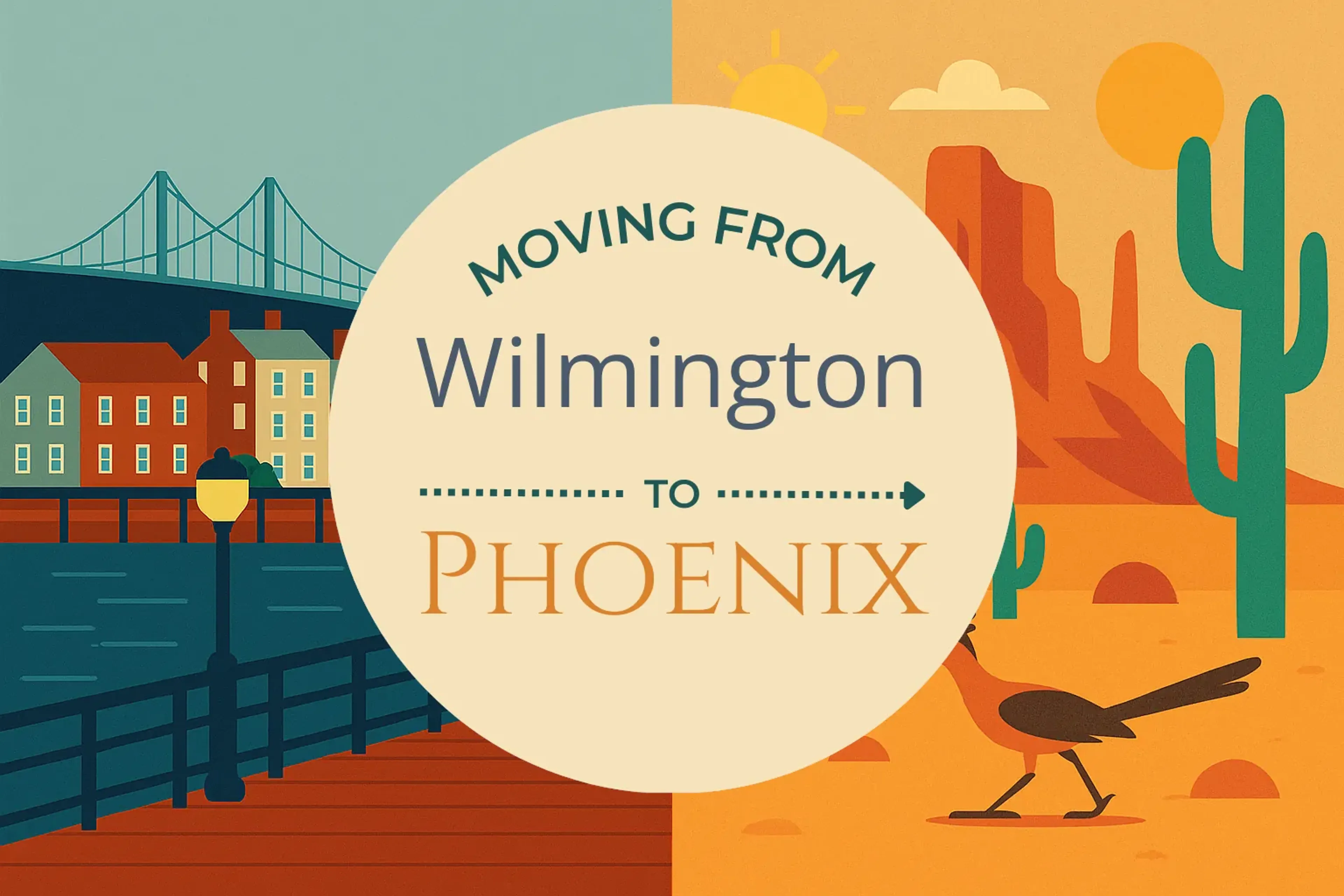 Side-by-side comparison of Wilmington to Phoenix moving companies