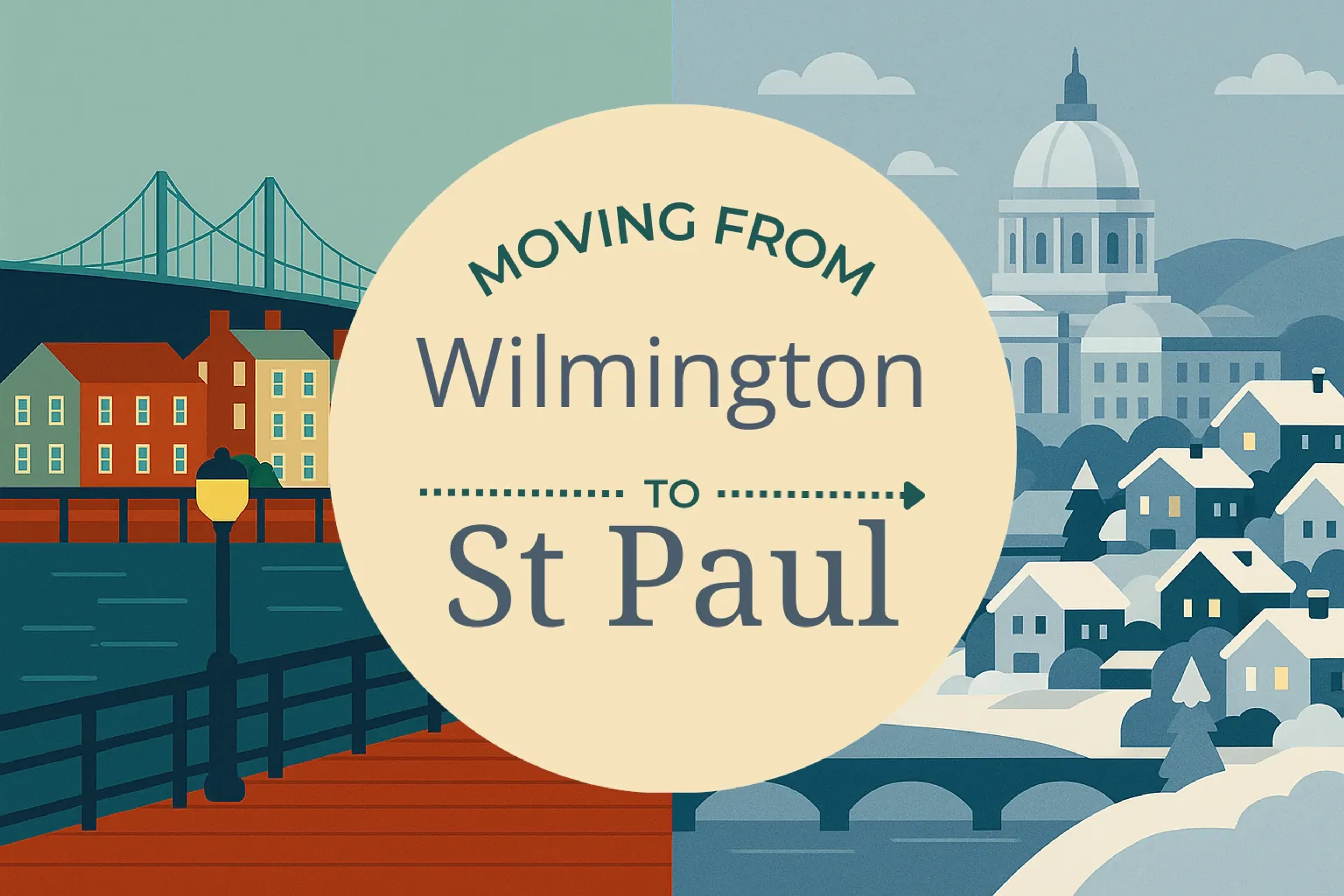Side-by-side comparison of Wilmington to St. Paul moving companies