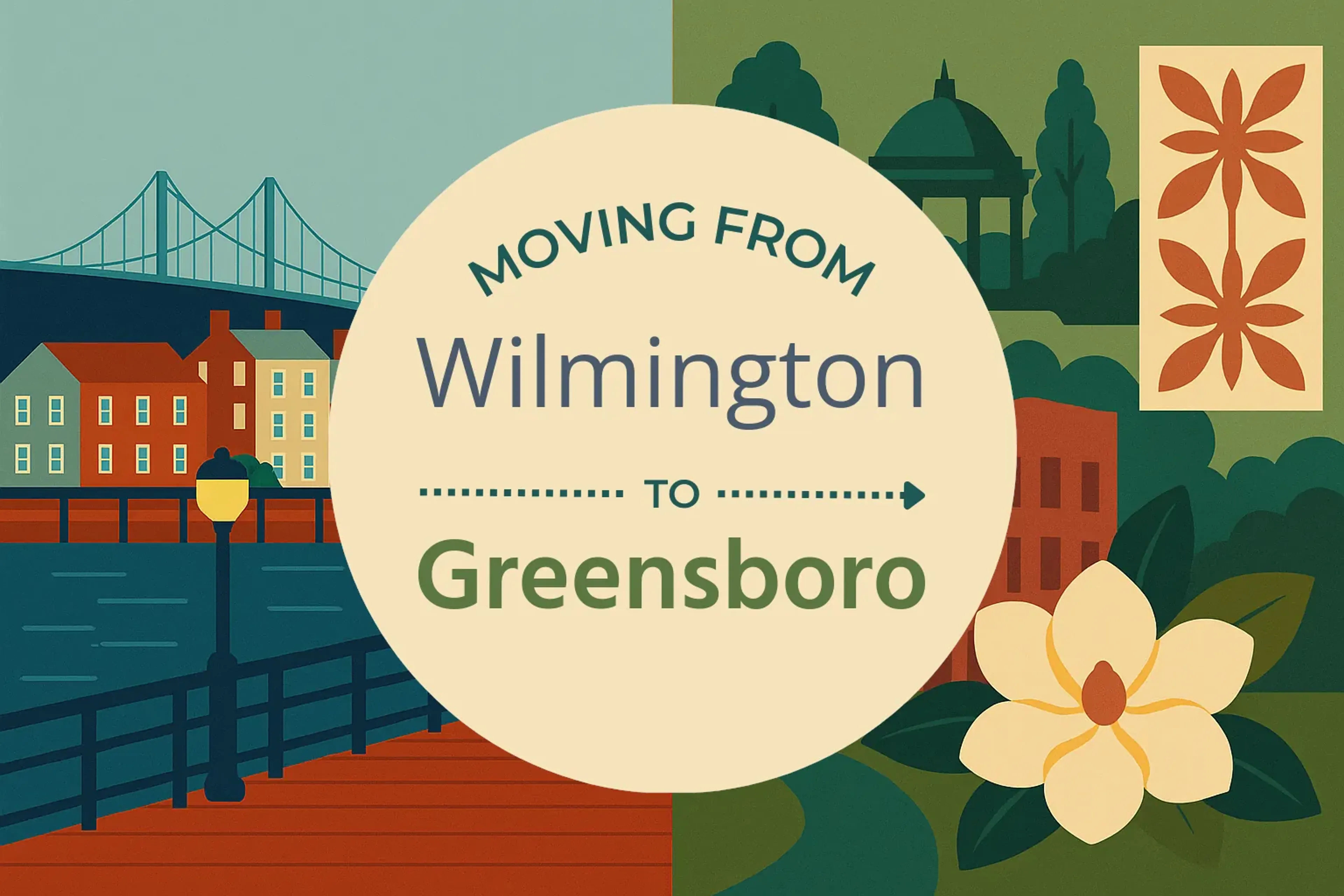 Side-by-side comparison of Wilmington to Greensboro moving companies