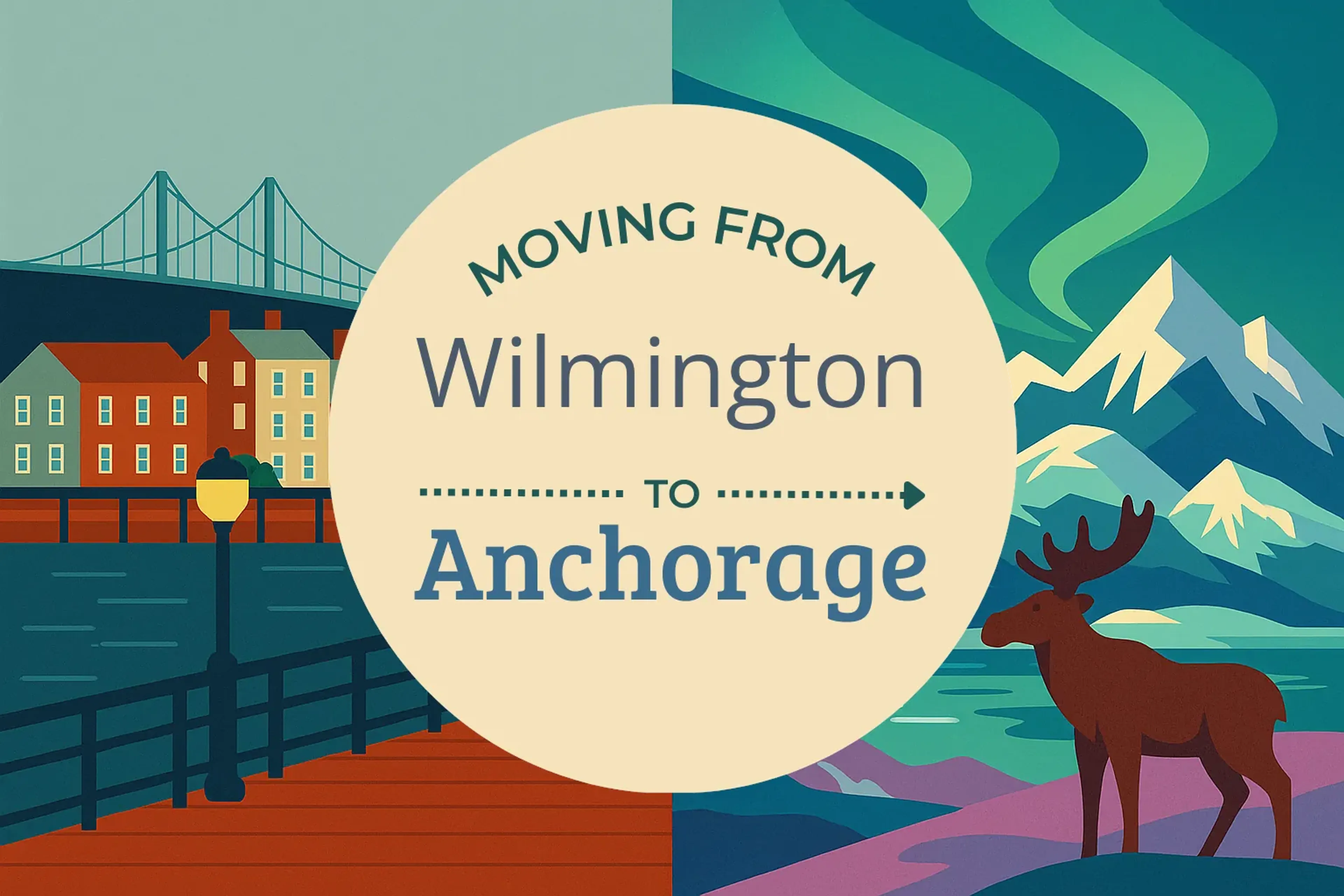 Side-by-side comparison of Wilmington to Anchorage moving companies