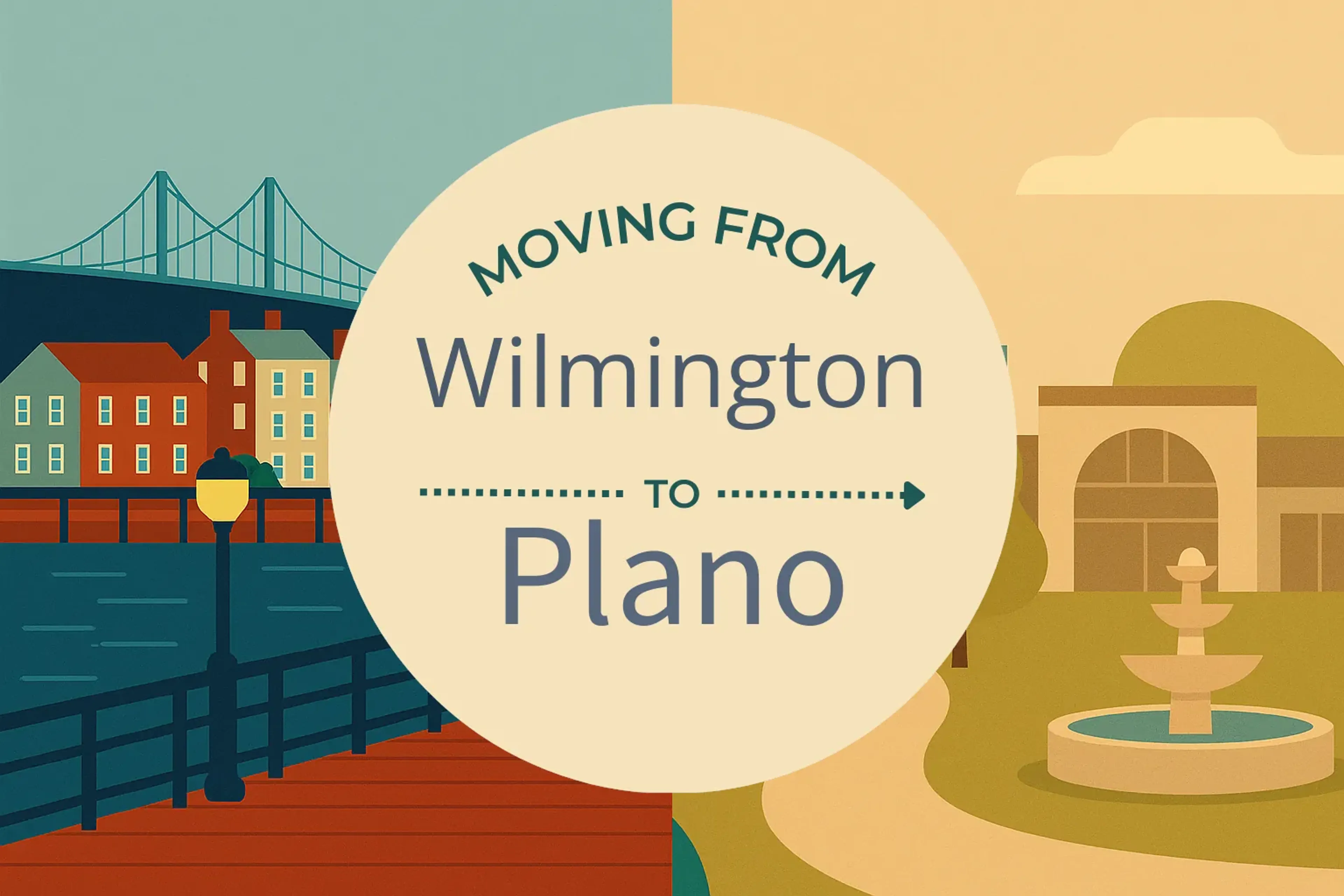 Side-by-side comparison of Wilmington to Plano moving companies