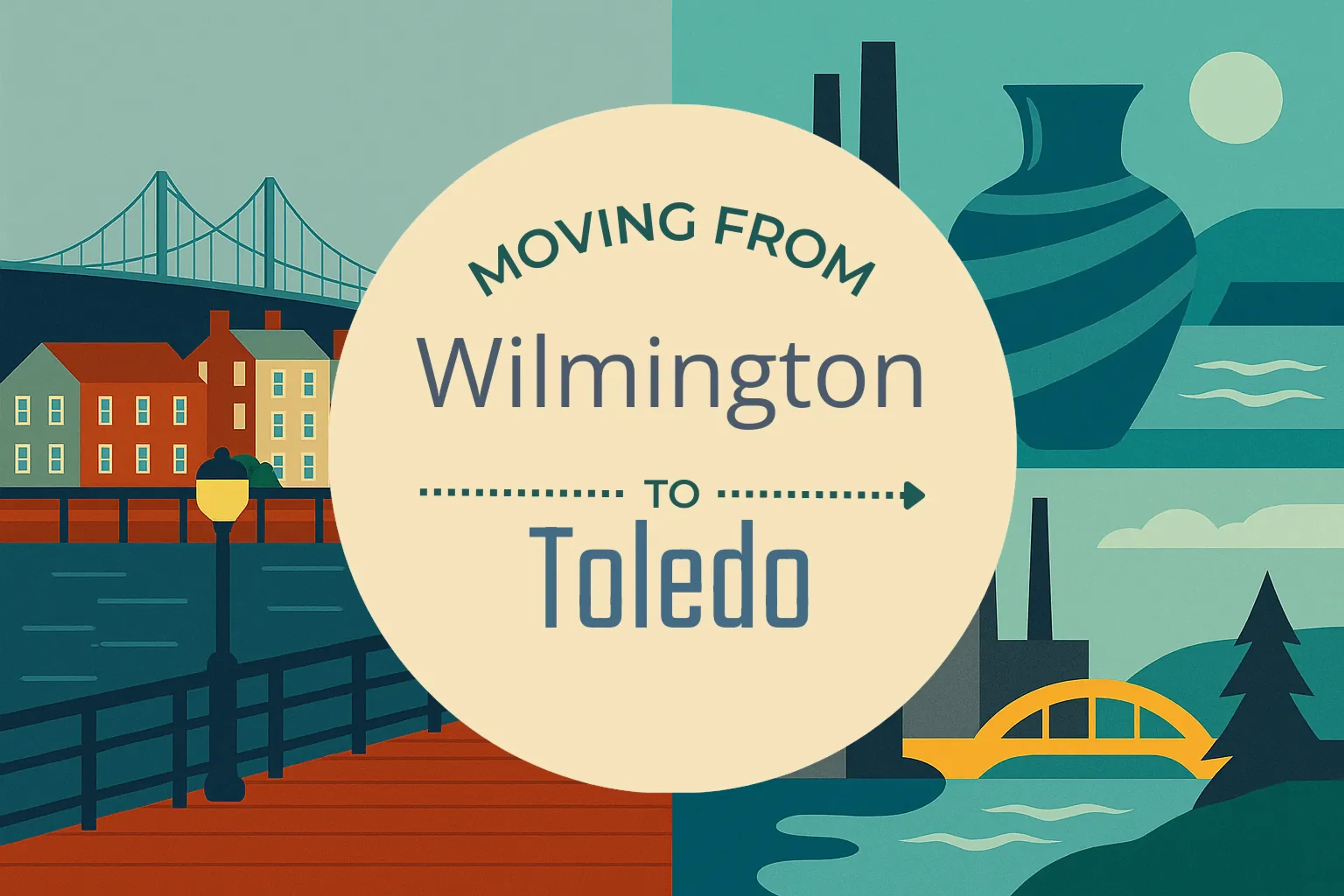 Side-by-side comparison of Wilmington to Toledo moving companies