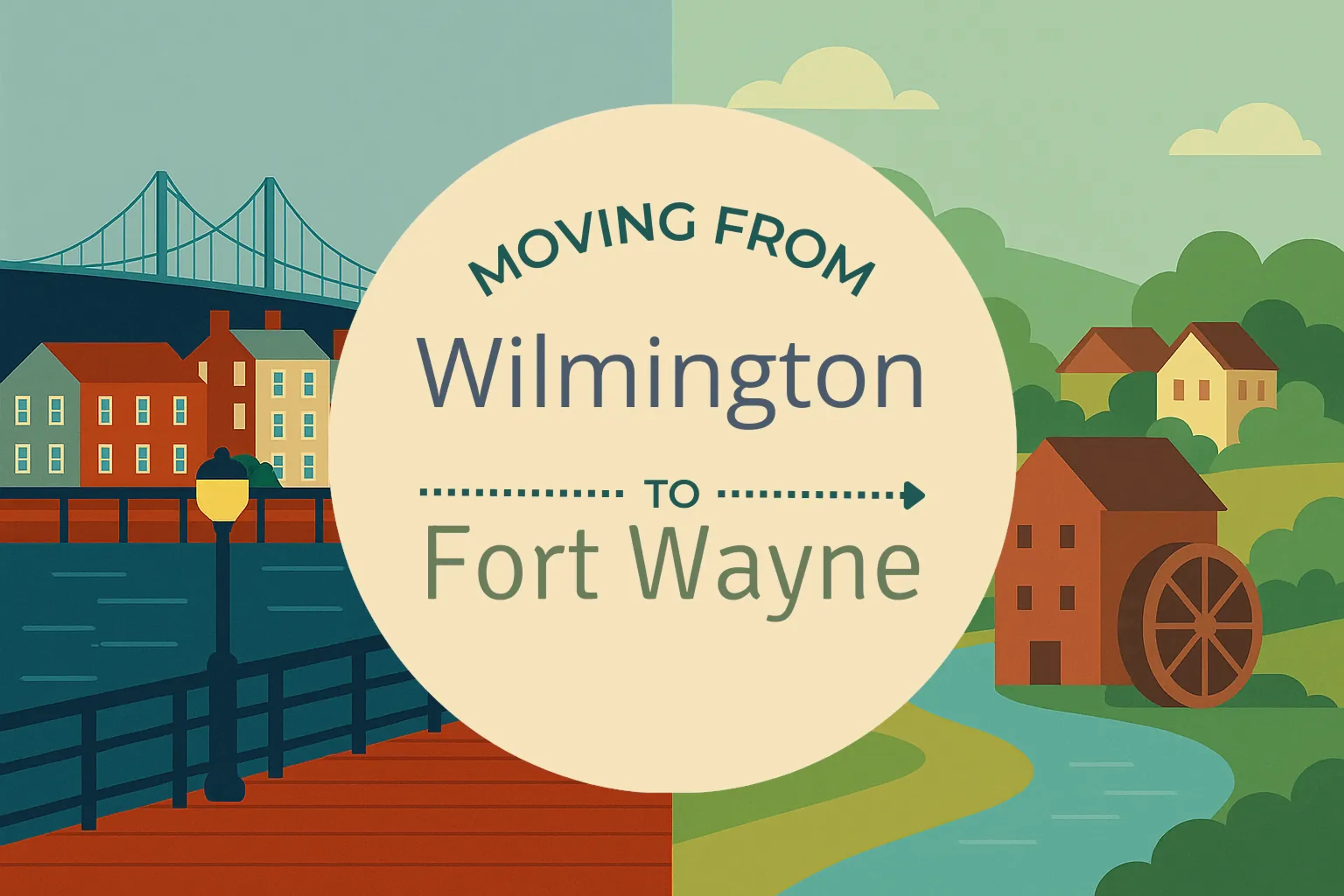 Side-by-side comparison of Wilmington to Fort Wayne moving companies