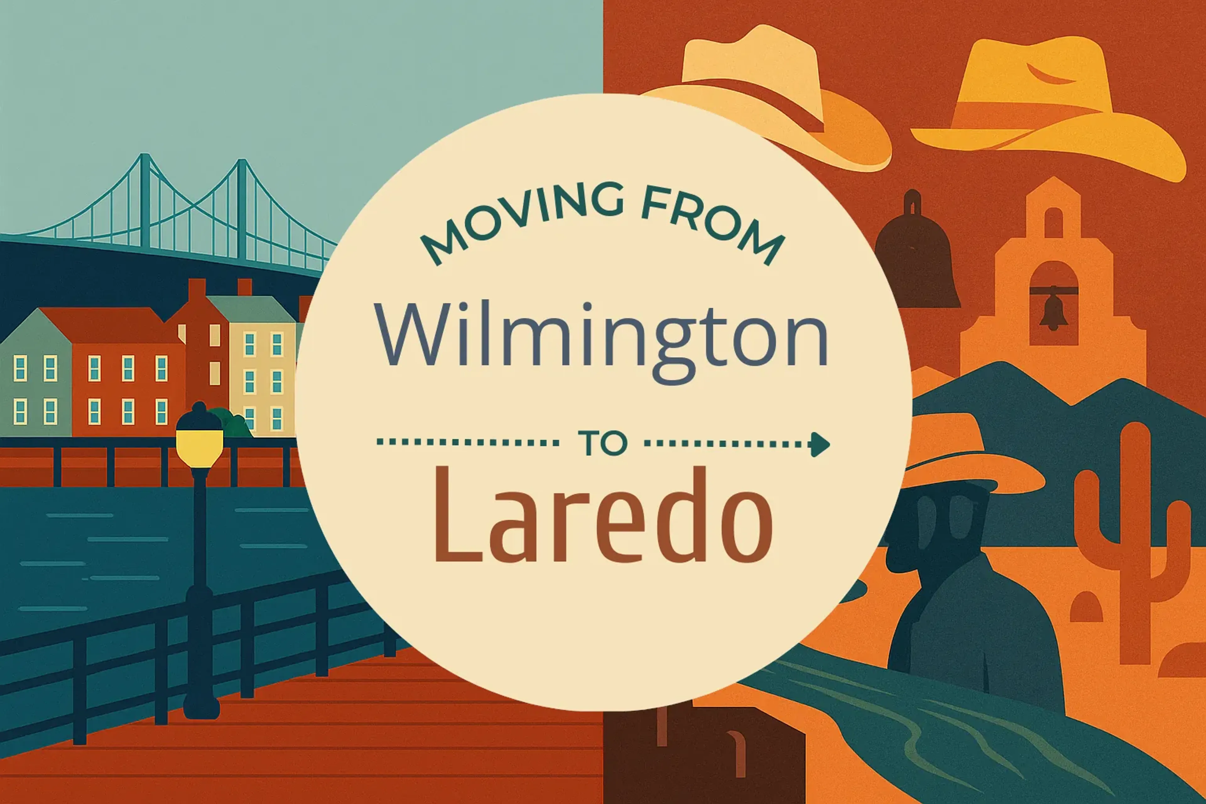 Side-by-side comparison of Wilmington to Laredo moving companies