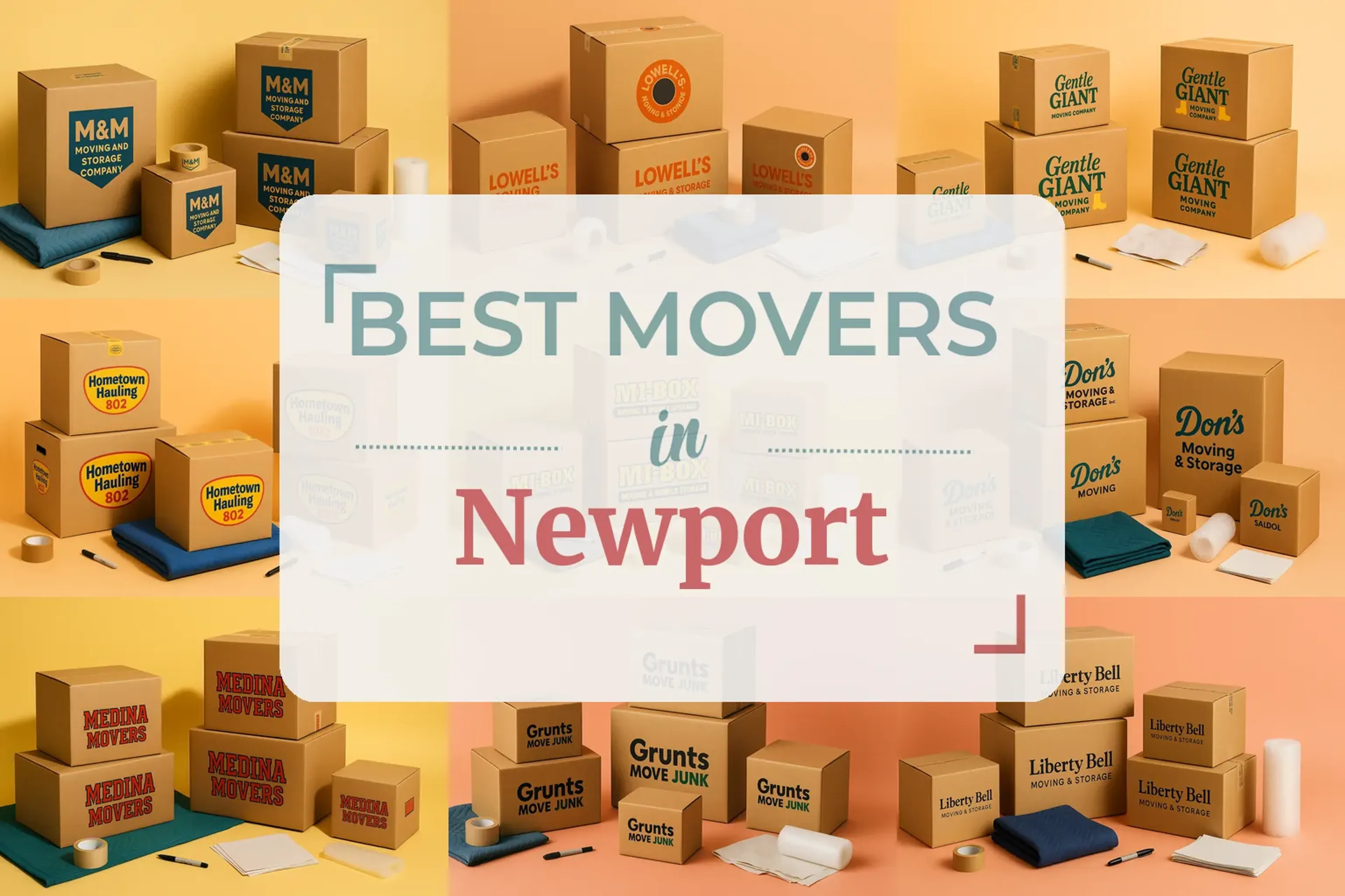 Side-by-side comparison of Newport moving companies