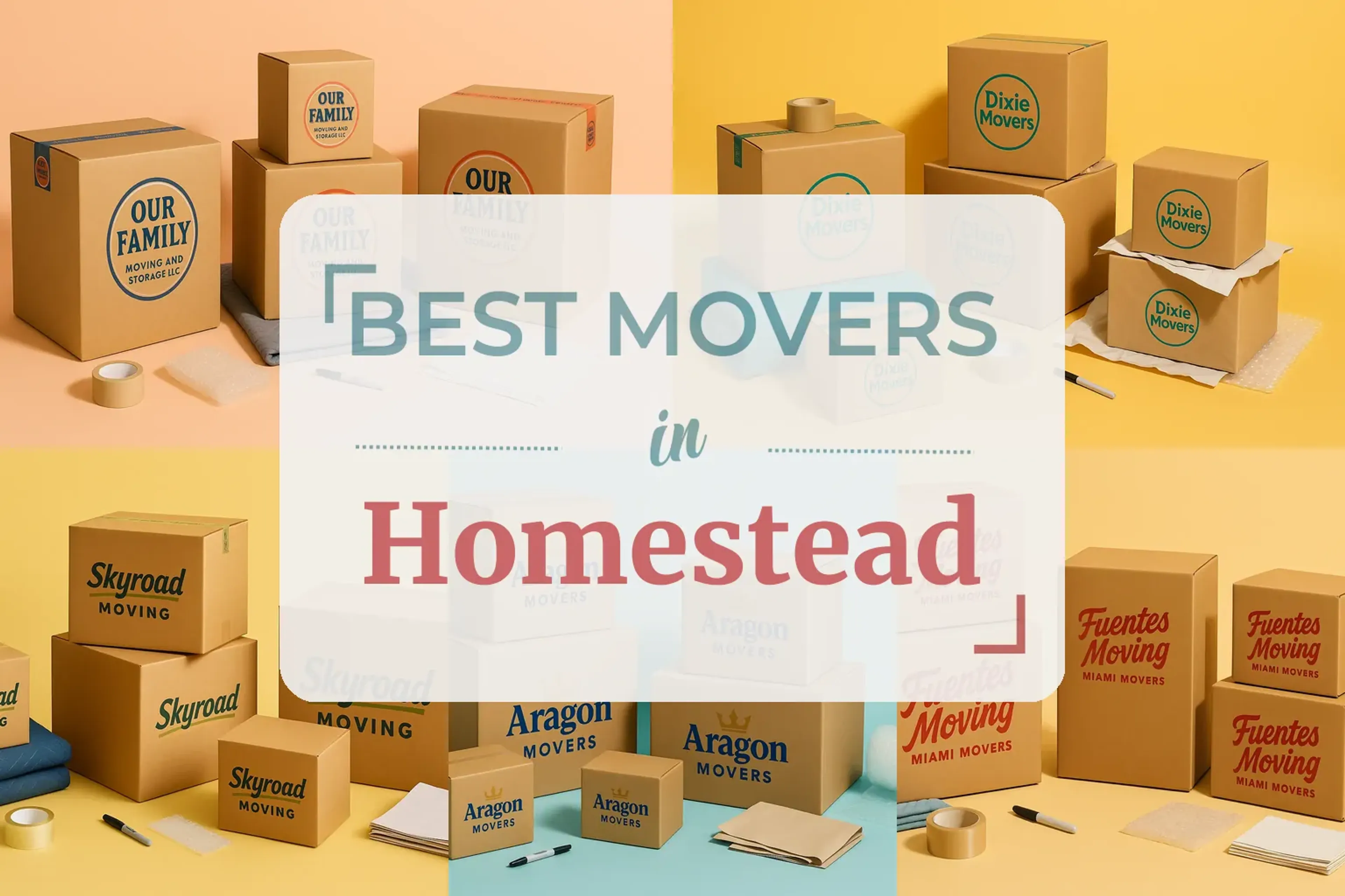 Side-by-side comparison of Homestead moving companies
