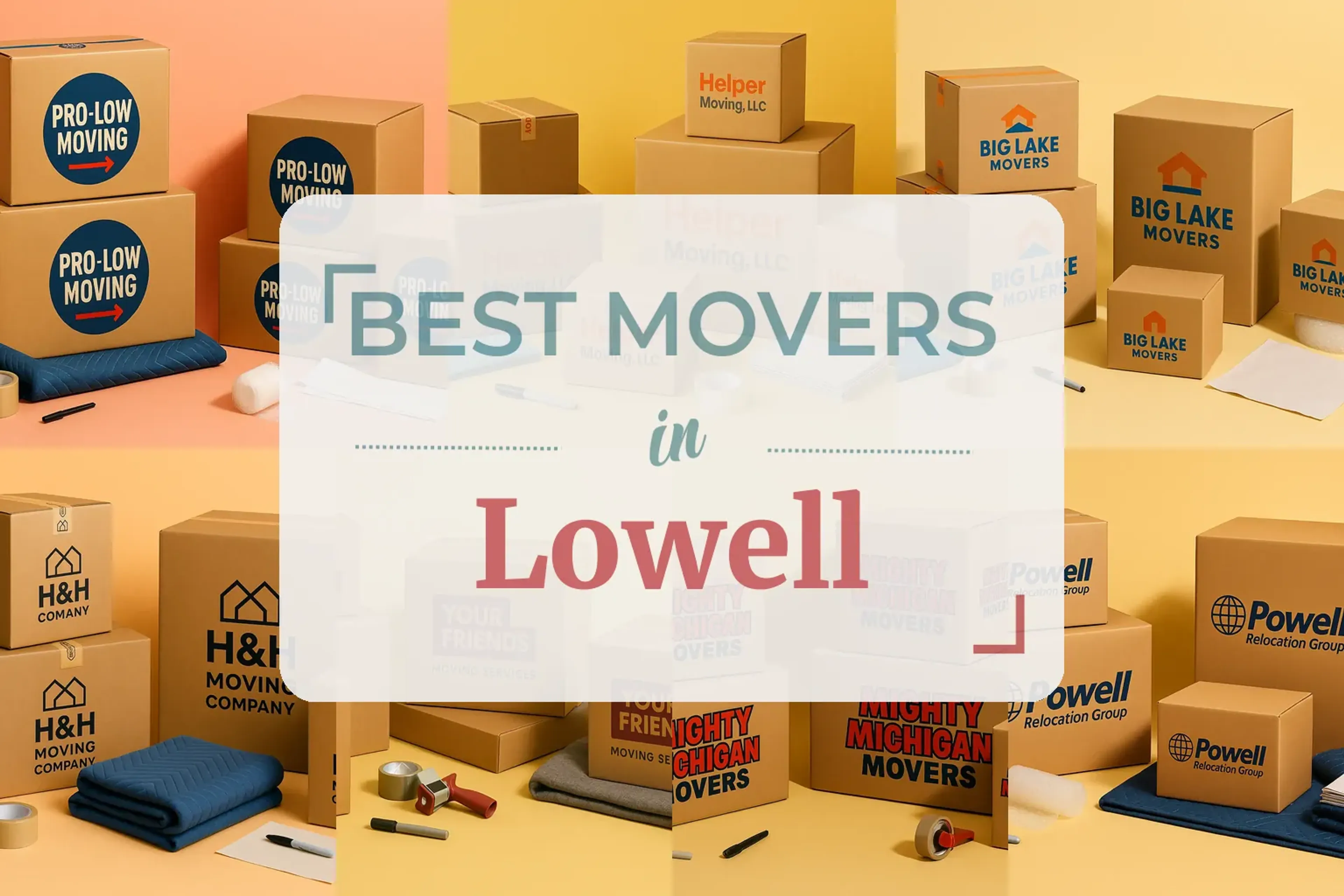 Side-by-side comparison of Lowell moving companies