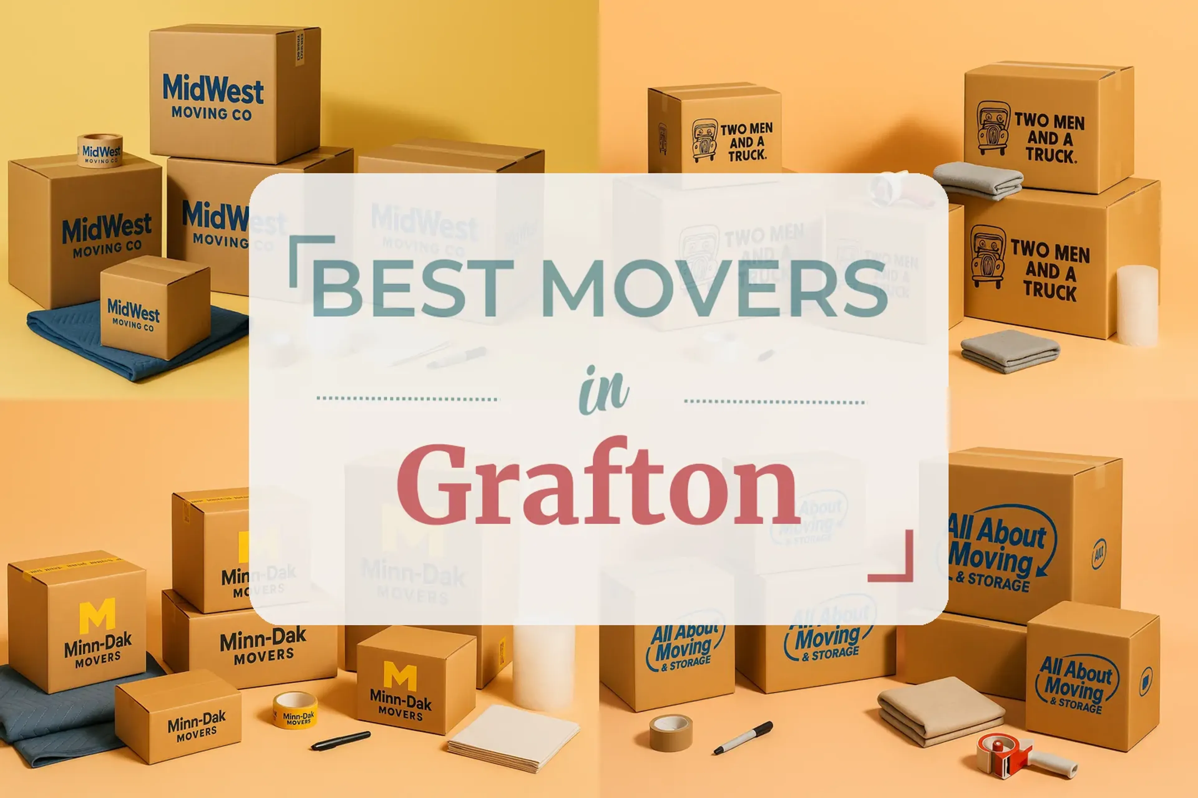 Side-by-side comparison of Grafton moving companies