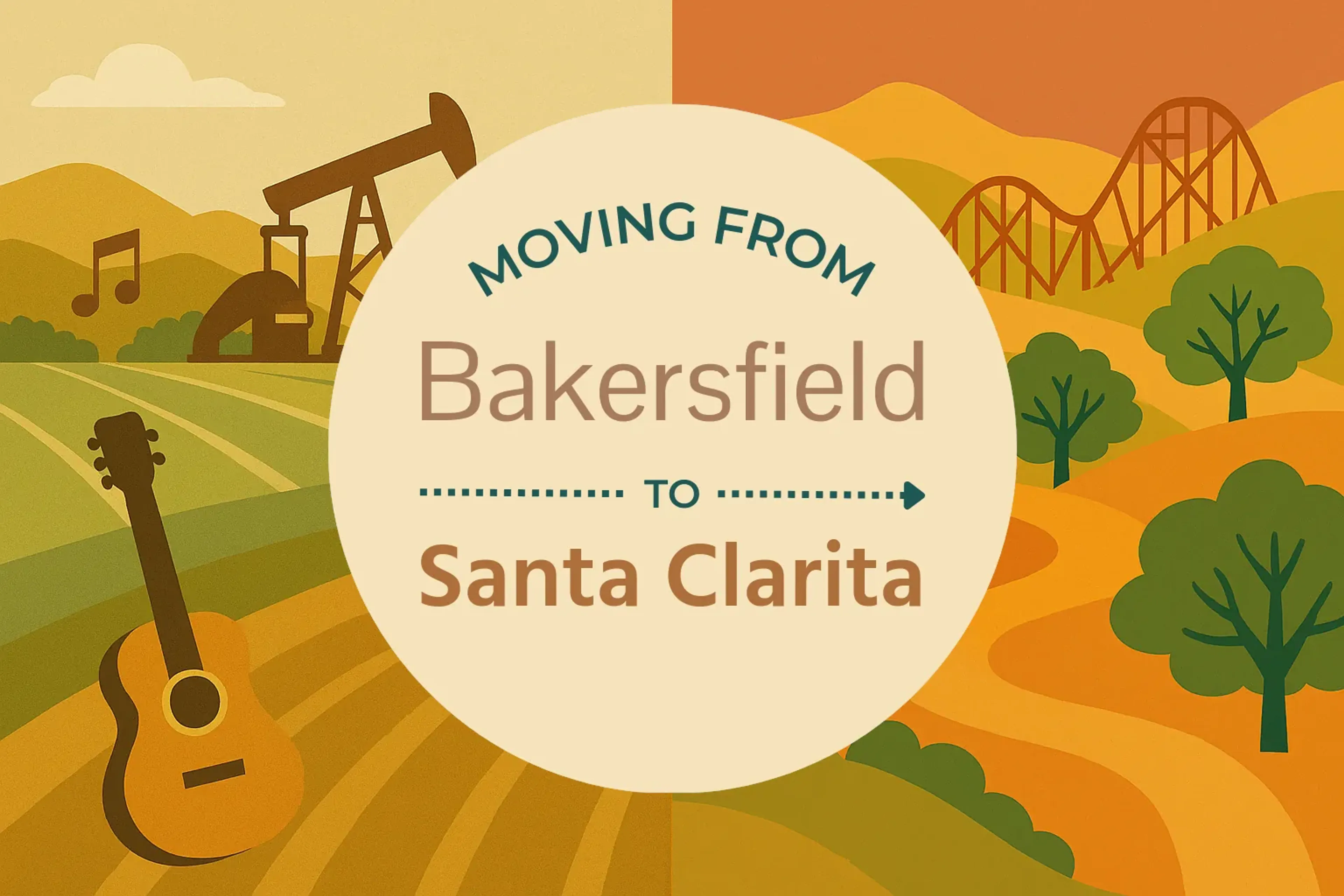 Side-by-side comparison of Bakersfield to Santa Clarita moving companies