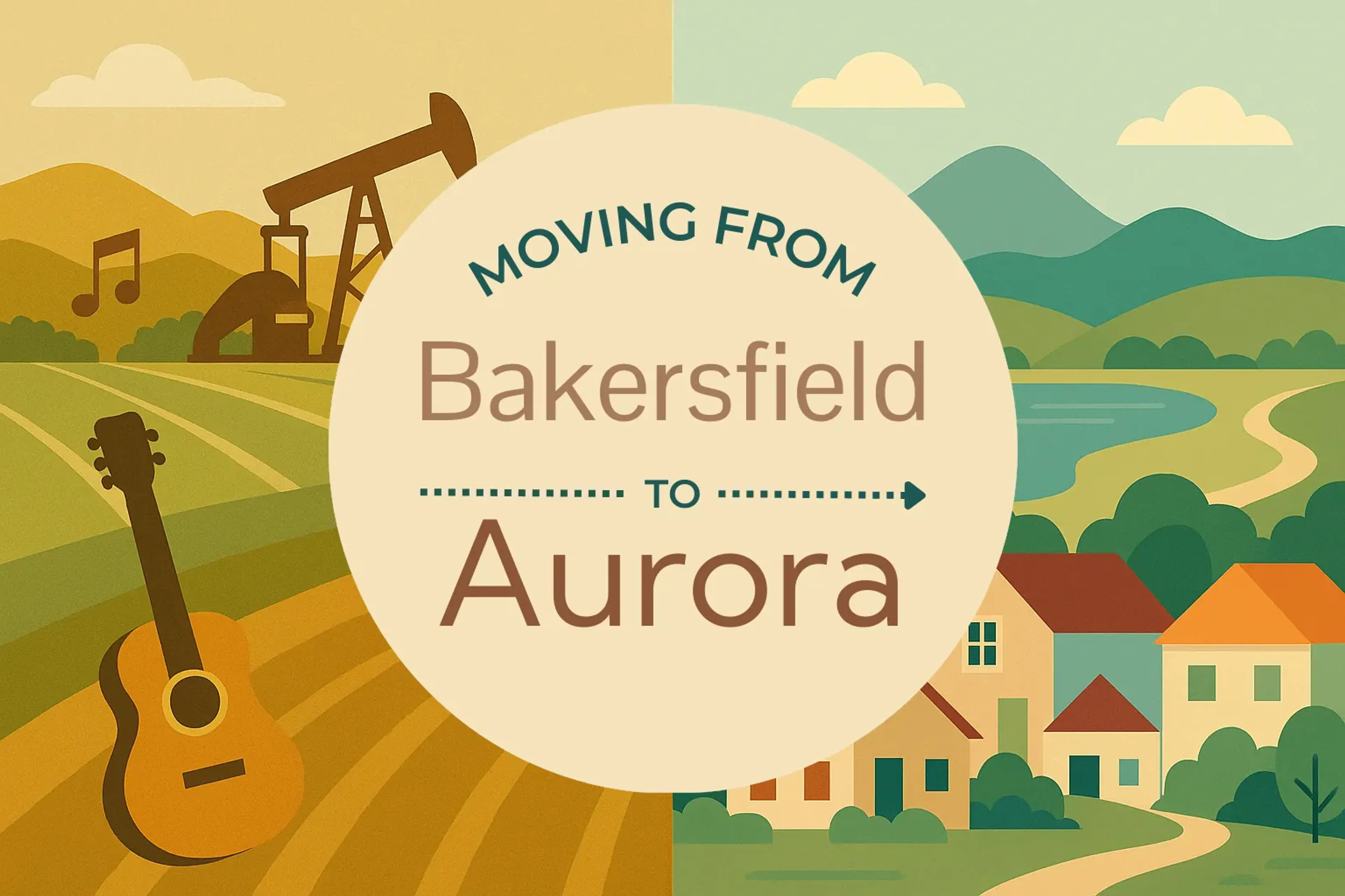 Side-by-side comparison of Bakersfield to Aurora moving companies