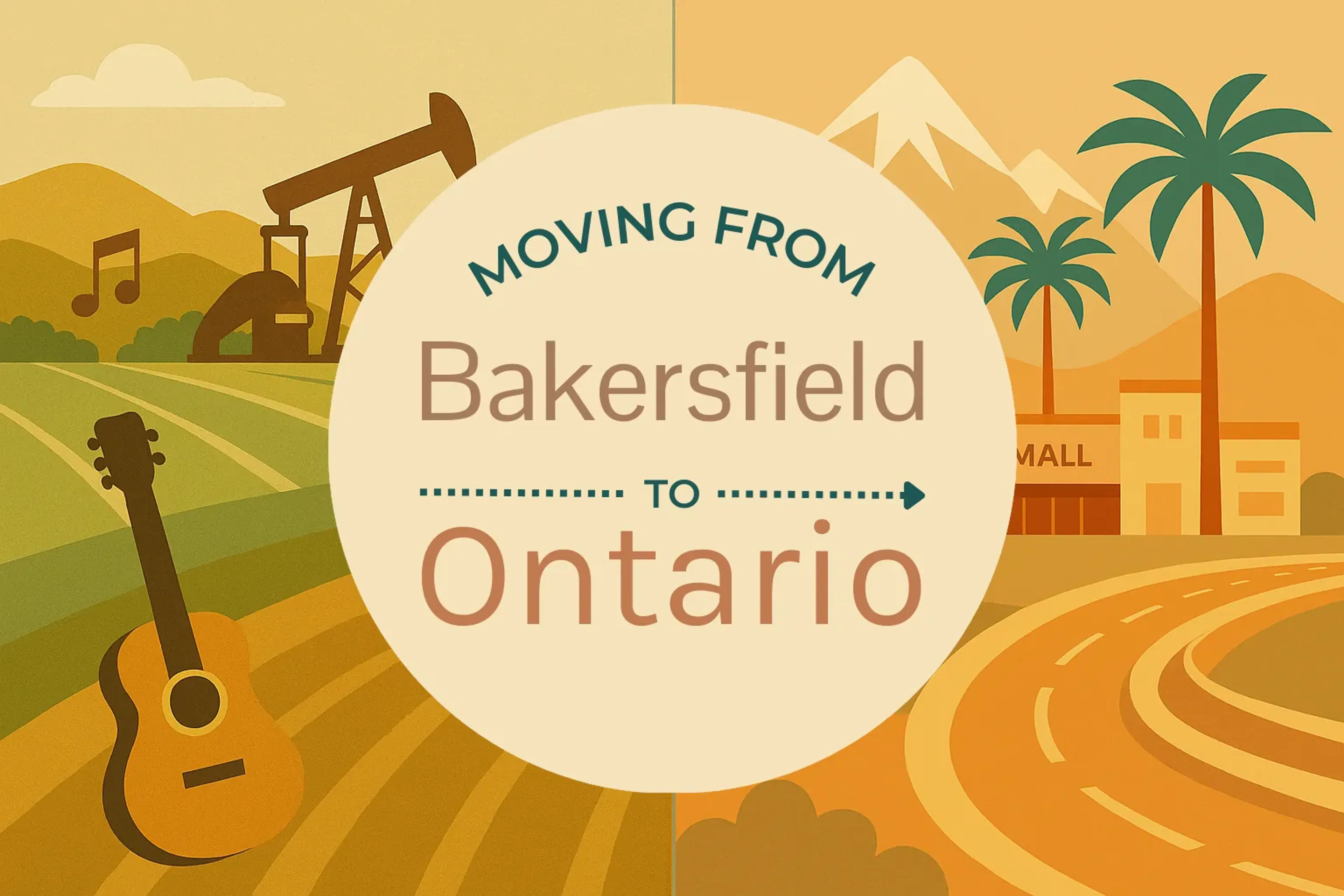 Side-by-side comparison of Bakersfield to Ontario moving companies