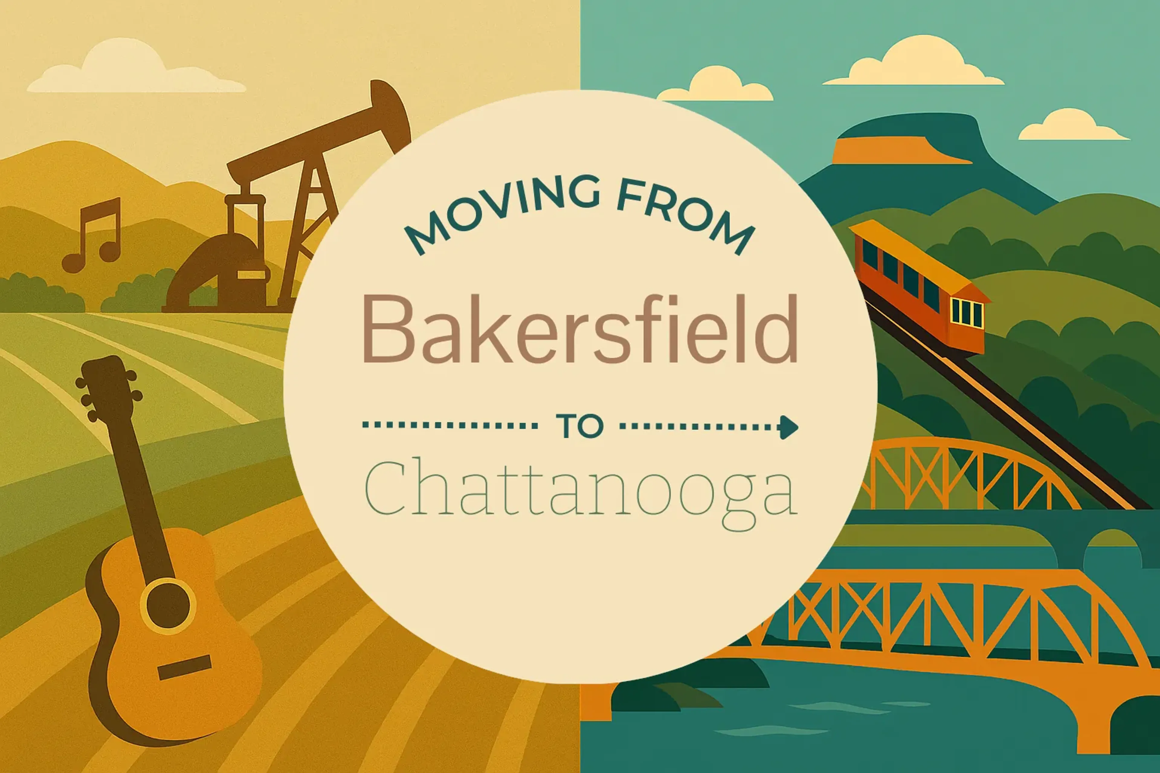 Side-by-side comparison of Bakersfield to Chattanooga moving companies