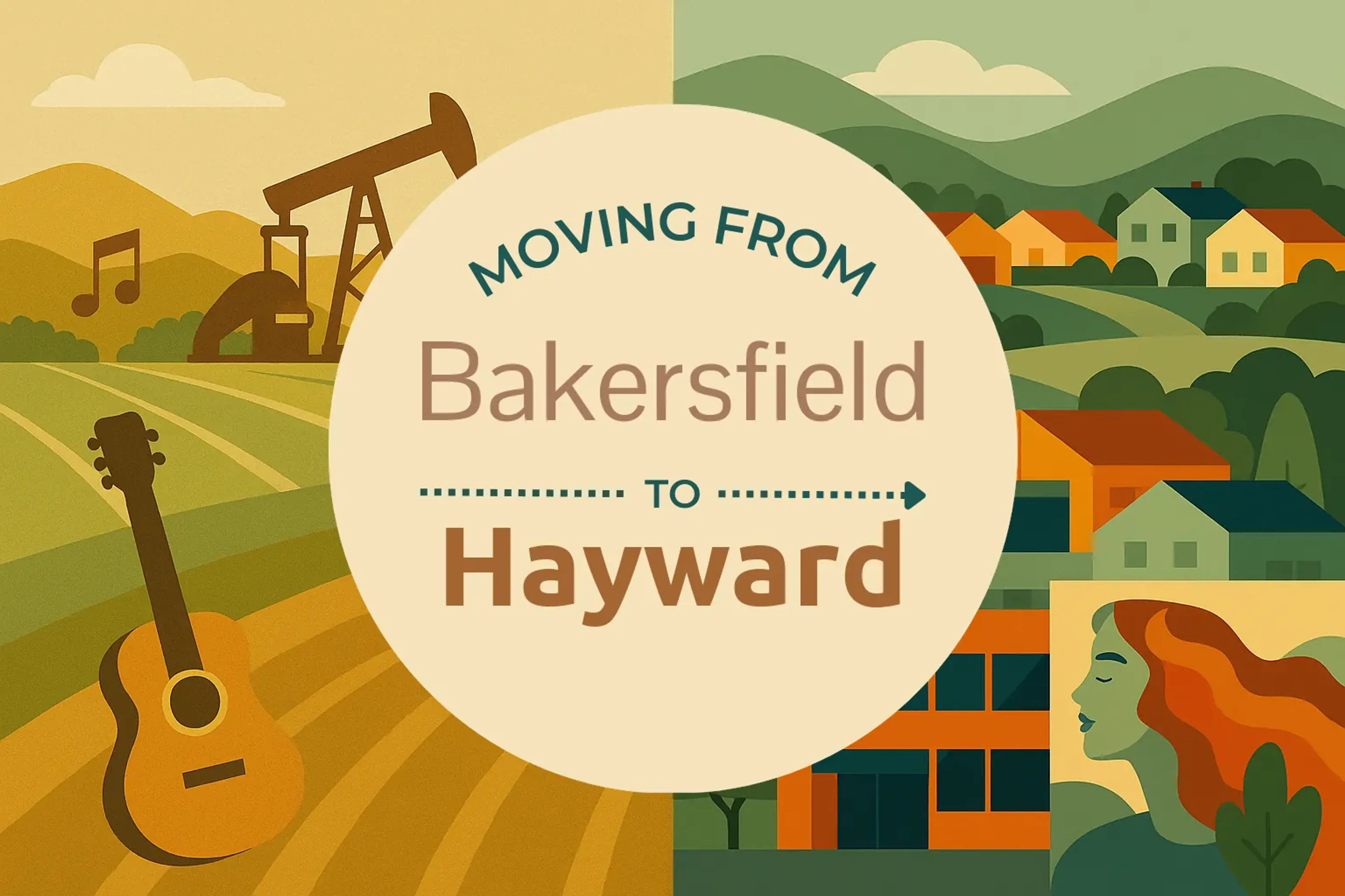 Side-by-side comparison of Bakersfield to Hayward moving companies