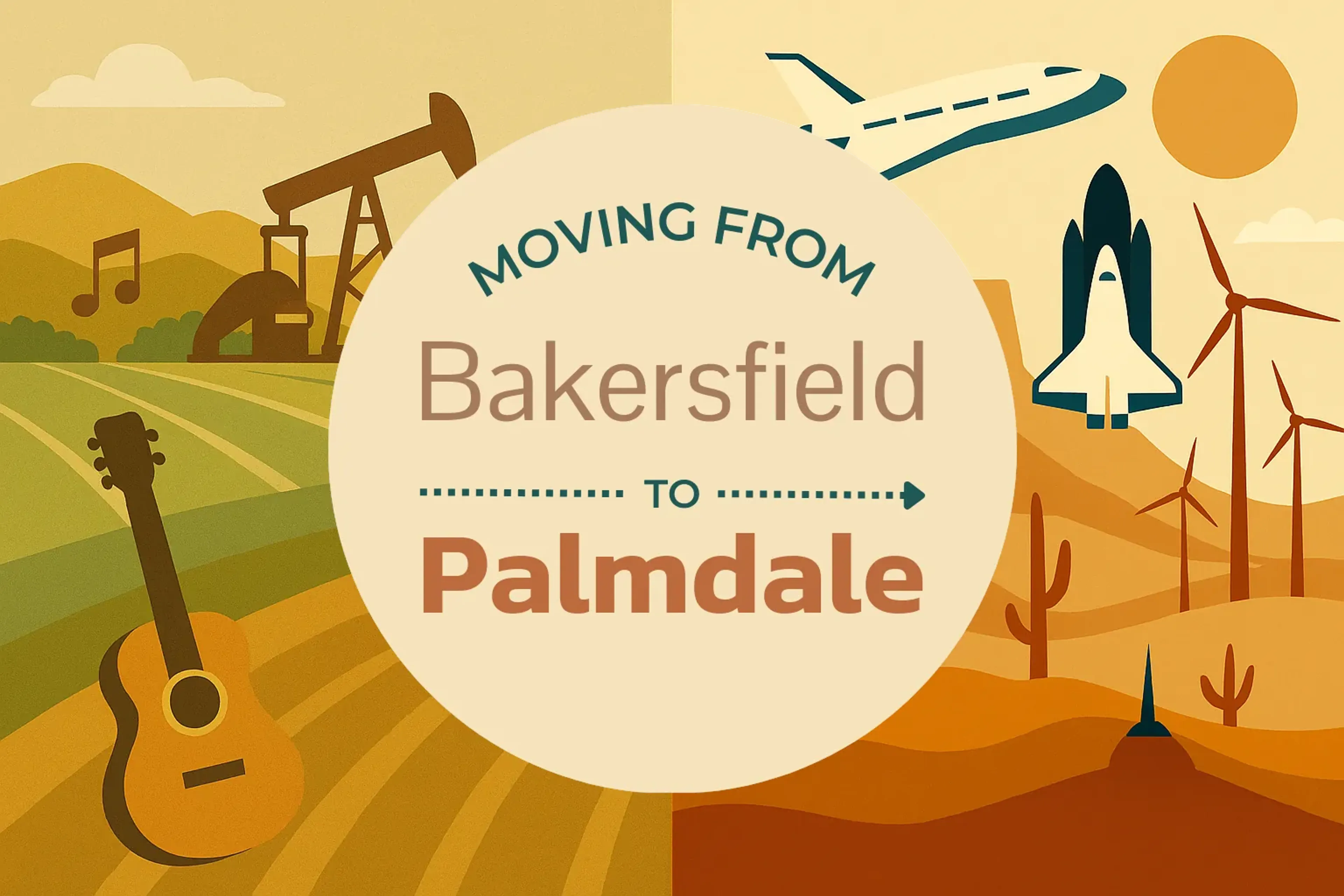 Side-by-side comparison of Bakersfield to Palmdale moving companies