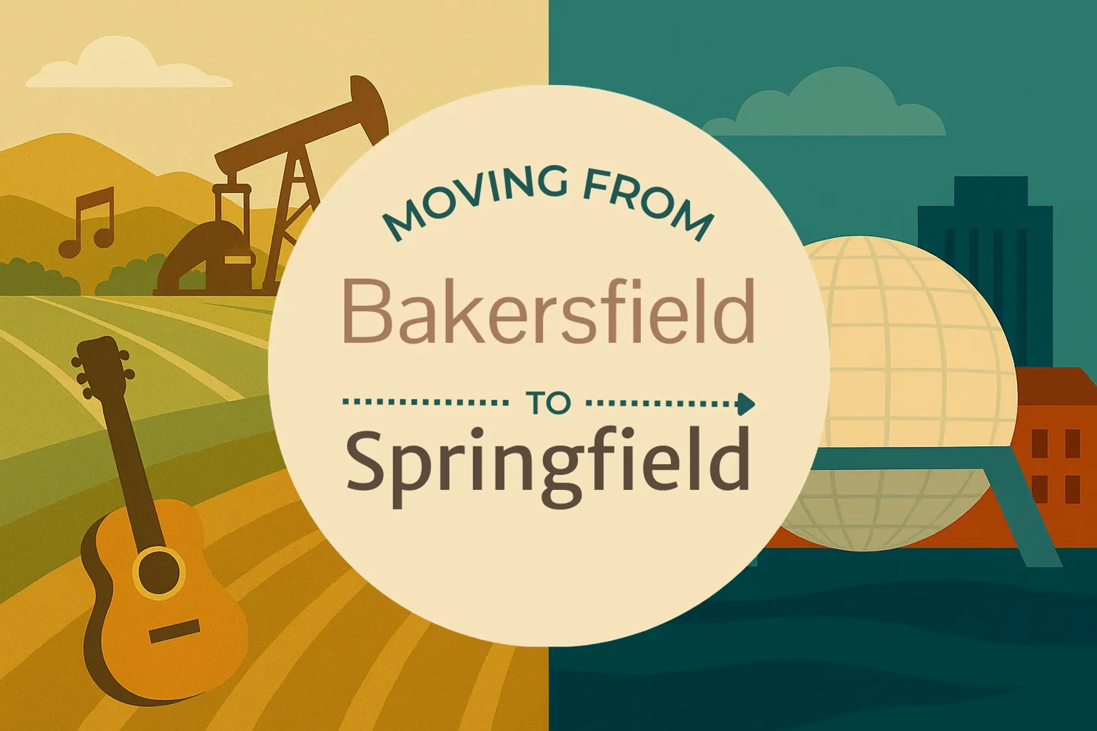 Side-by-side comparison of Bakersfield to Springfield moving companies