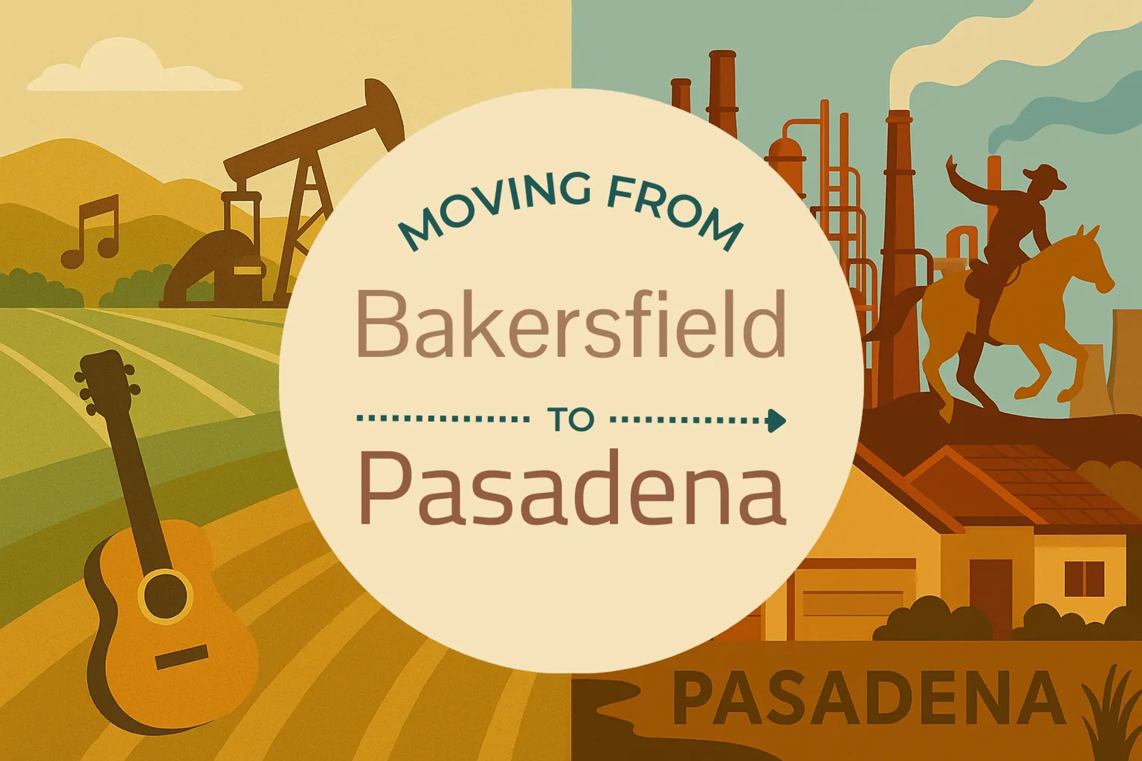 Side-by-side comparison of Bakersfield to Pasadena moving companies